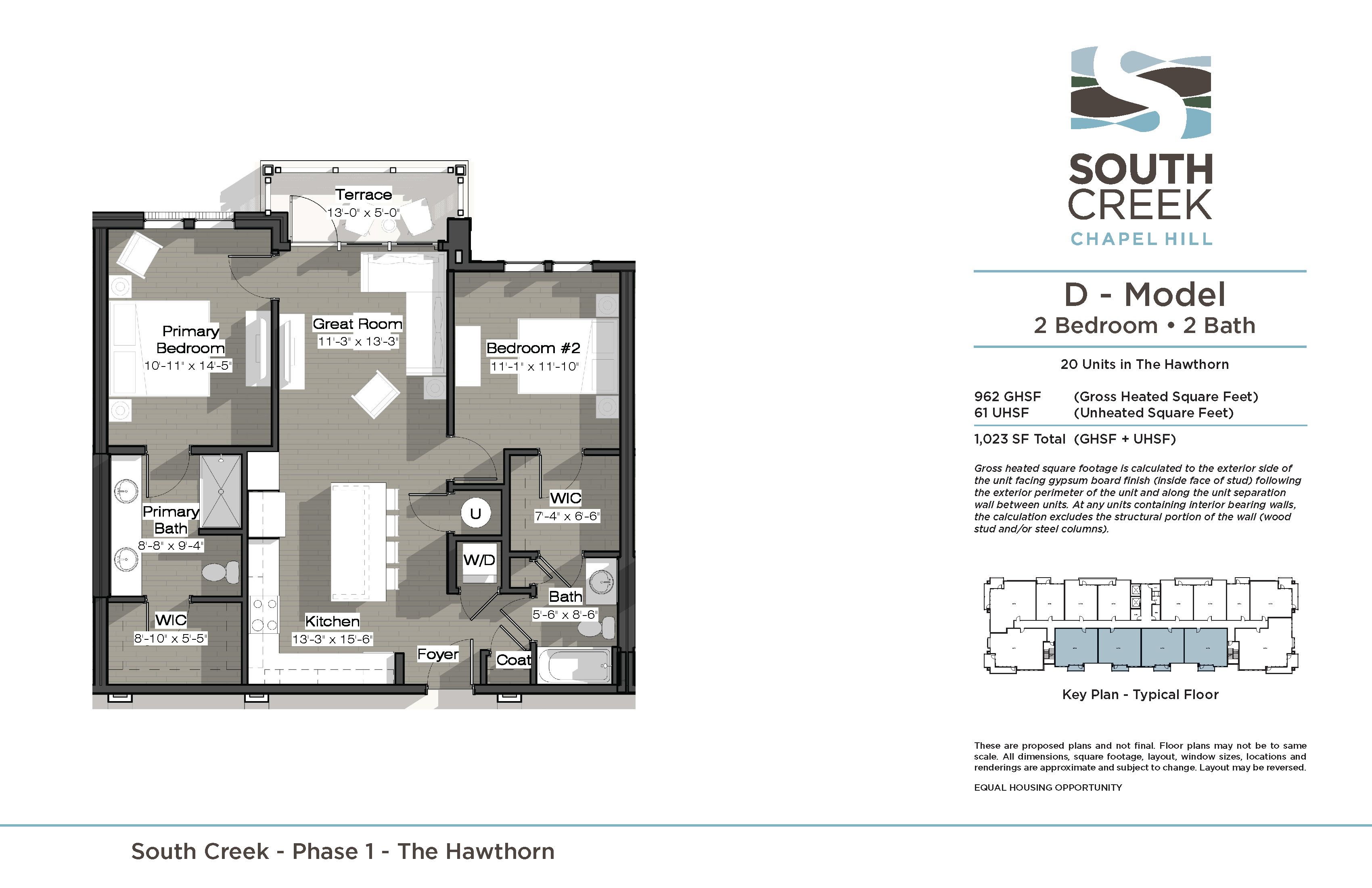 D Model (The Hawthorn) Floor Plan