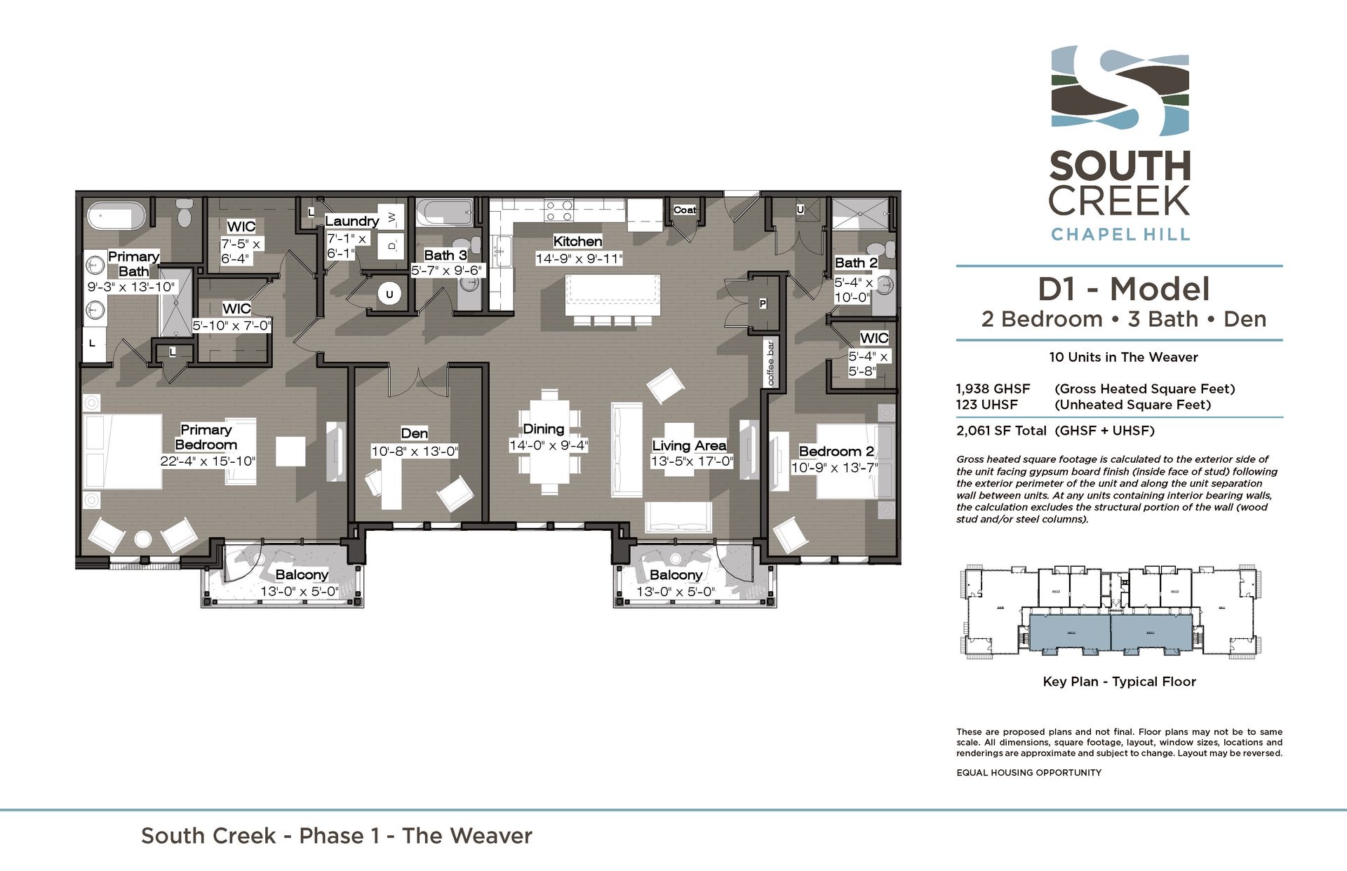 D1 Model (The Weaver) Floor Plan