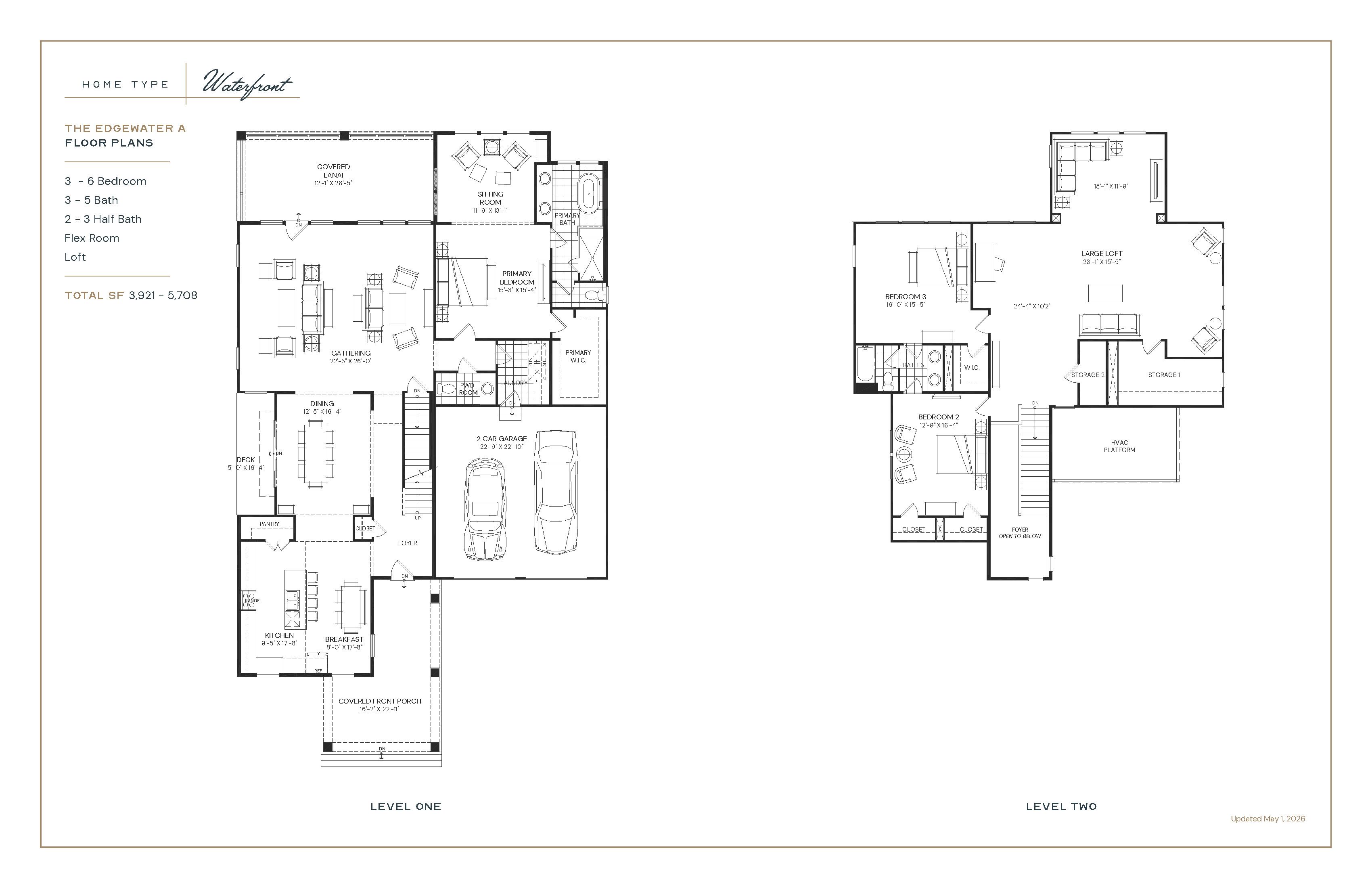 The Edgewater Floor Plan