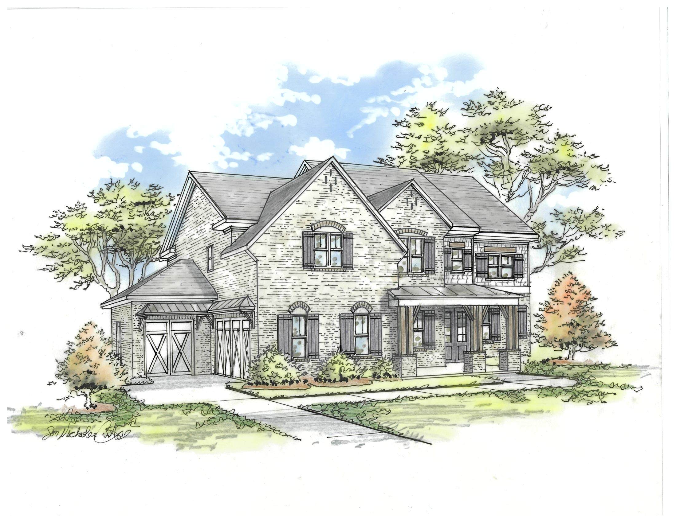 The Dillard B Plan At Malone's Pond In Ball Ground, GA By Bercher Homes