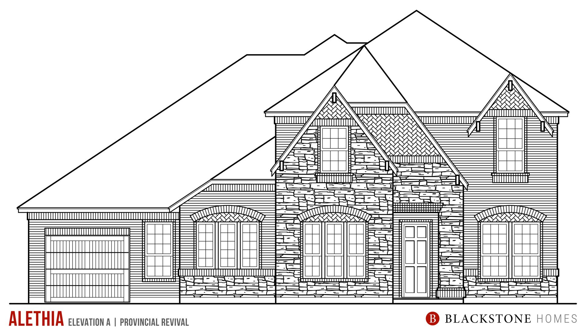 Elevation A (Provincial Revival)