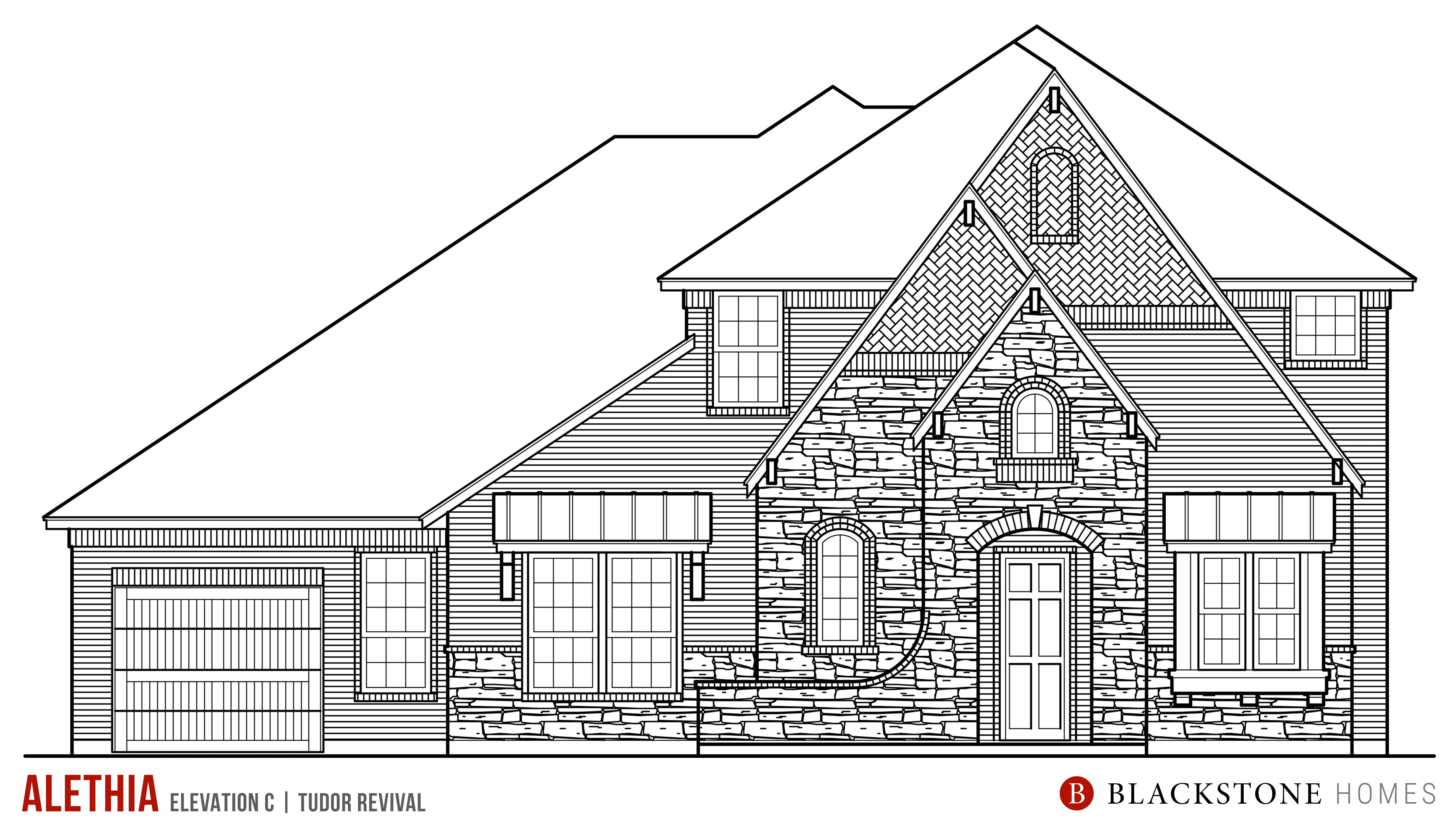 Elevation C (Tudor Revival)