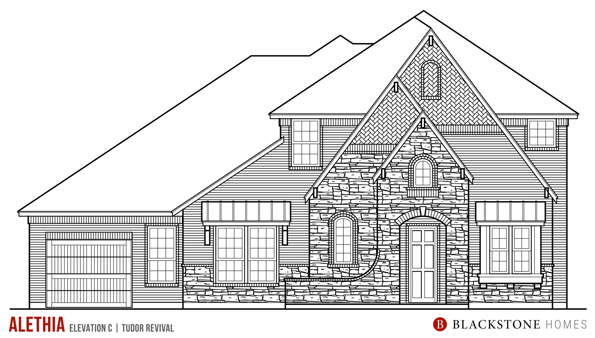 Elevation C (Tudor Revival)