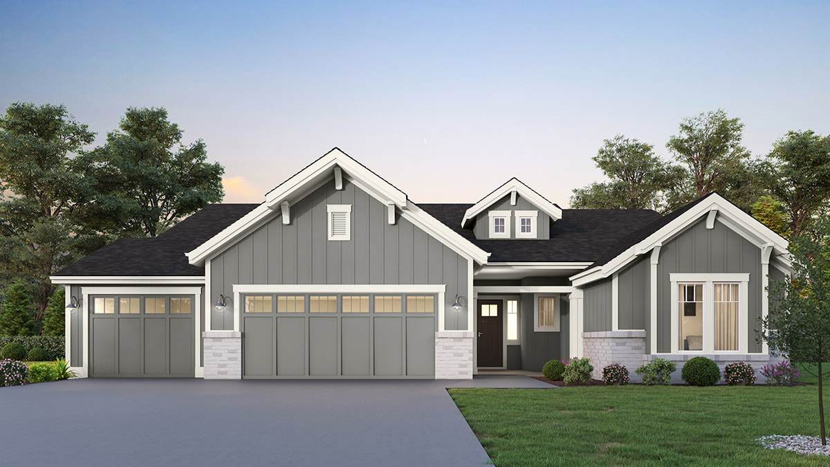 The Lochsa Plan at Skybreak Estates in Meridian, ID by Blackrock Homes