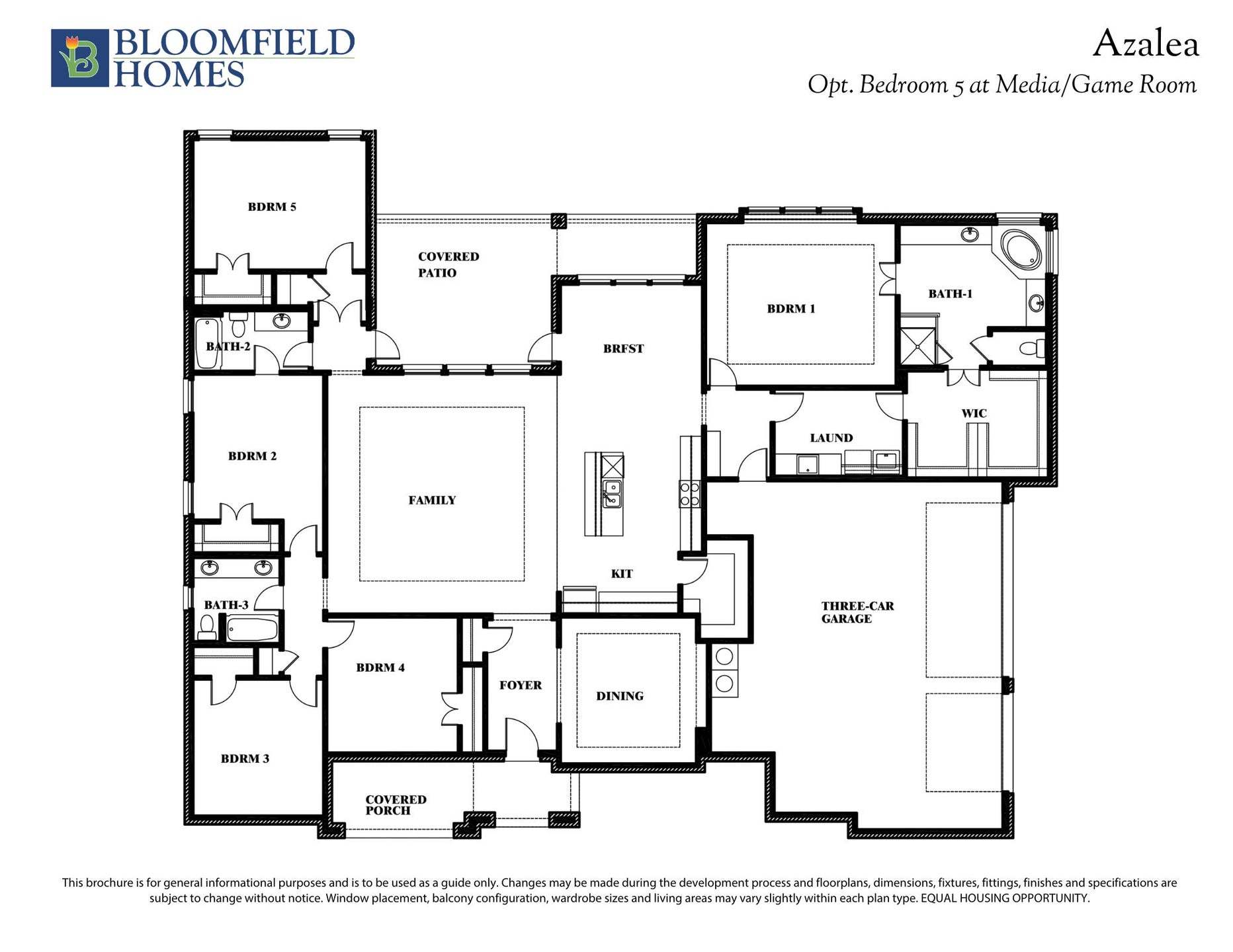 Optional Bedroom 5 Floor Plan