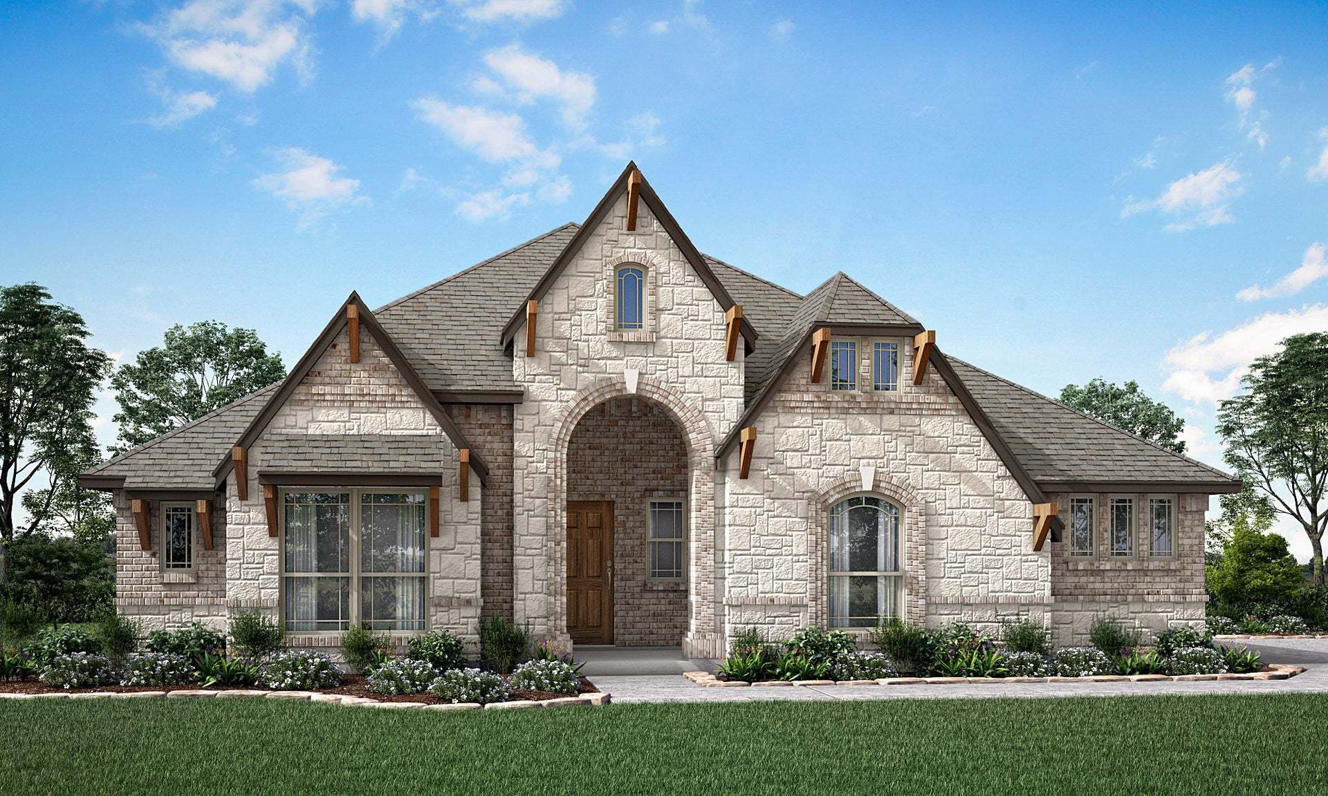 Carolina Side Entry - Paloma Ranch Estates: Justin, Texas - Bloomfield Homes