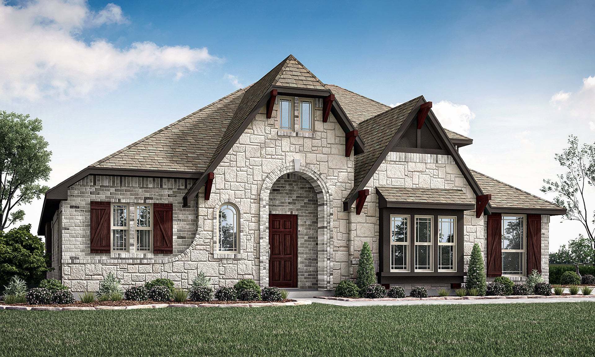 Hawthorne II Side Entry - Paloma Ranch Estates: Justin, Texas - Bloomfield Homes