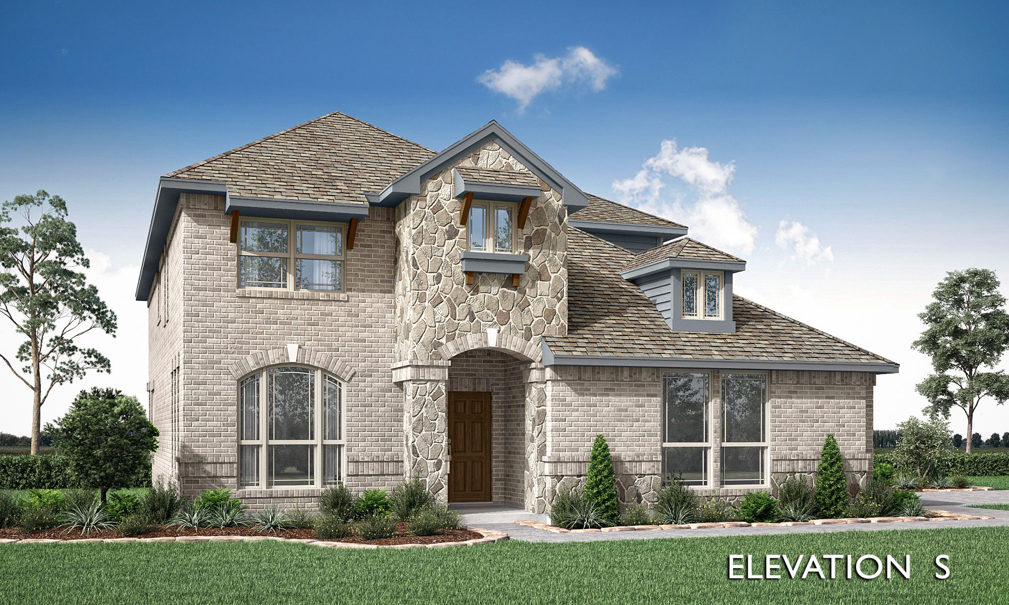 Dewberry II Side Entry Plan at Wind Ridge in Midlothian, TX by