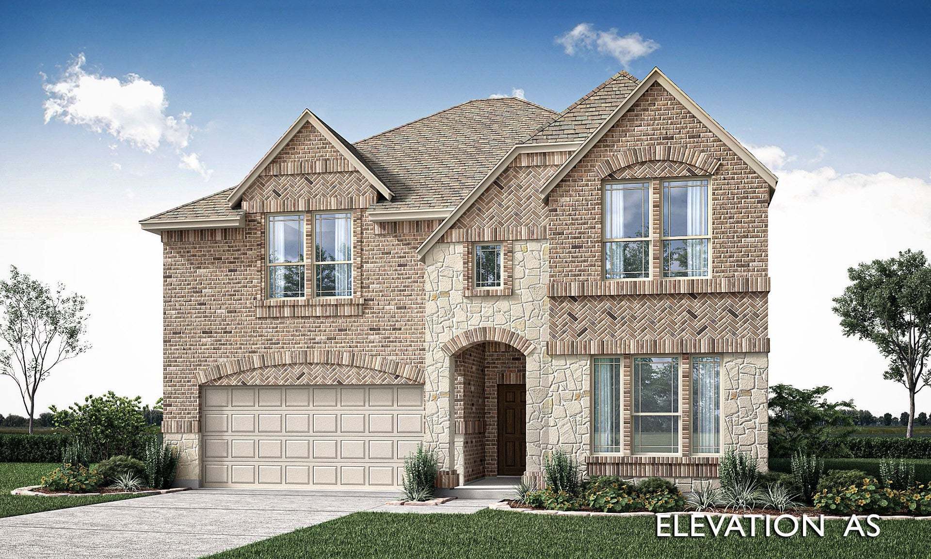 Rose II Plan at Painted Tree Woodland District 60 in Mckinney, TX by