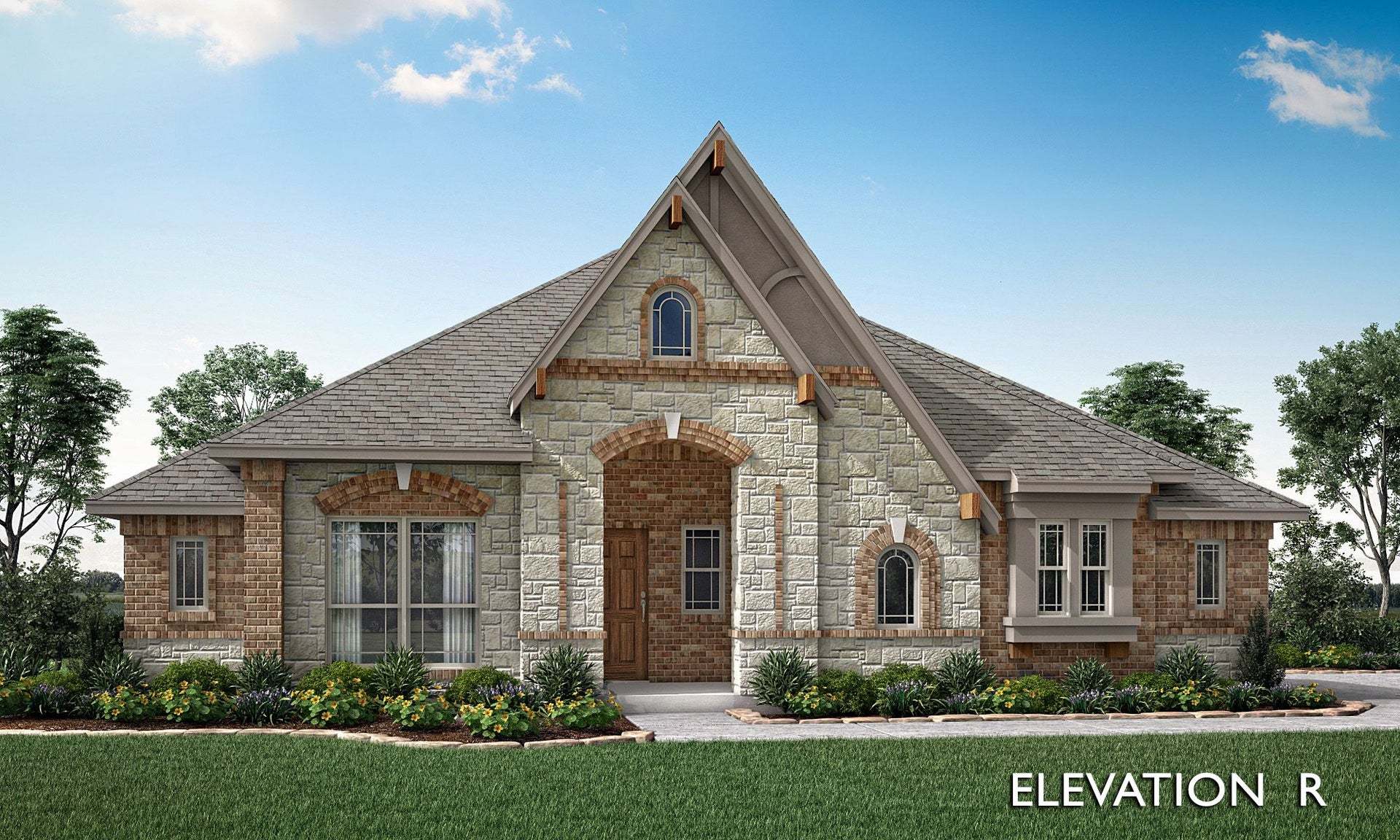 Carolina Side Entry Plan at Wildcat Ridge in Godley, TX by Bloomfield Homes