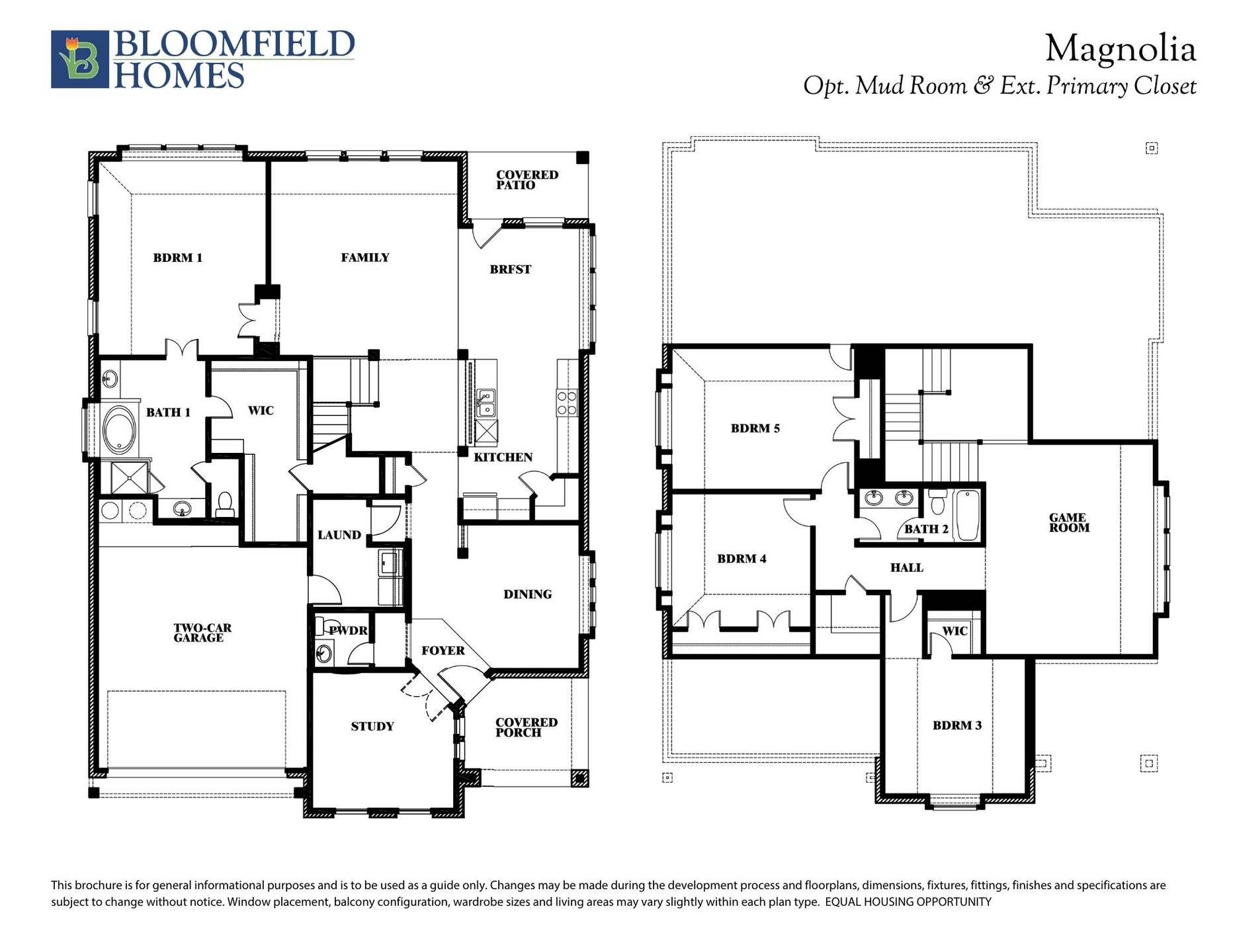 Magnolia Floor Plan with Optional Mud Room