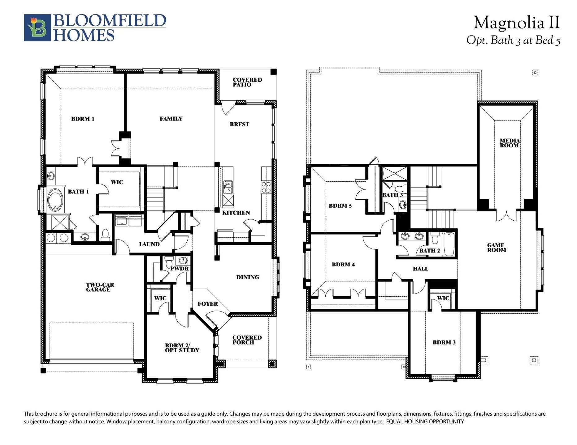 Magnolia II Floor Plan with Optional Bath 3