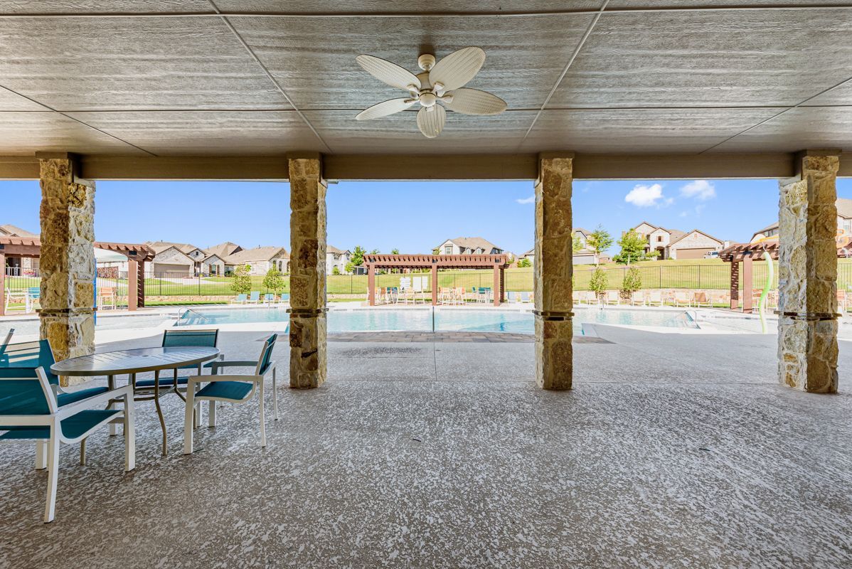 Covered Seating at Pool