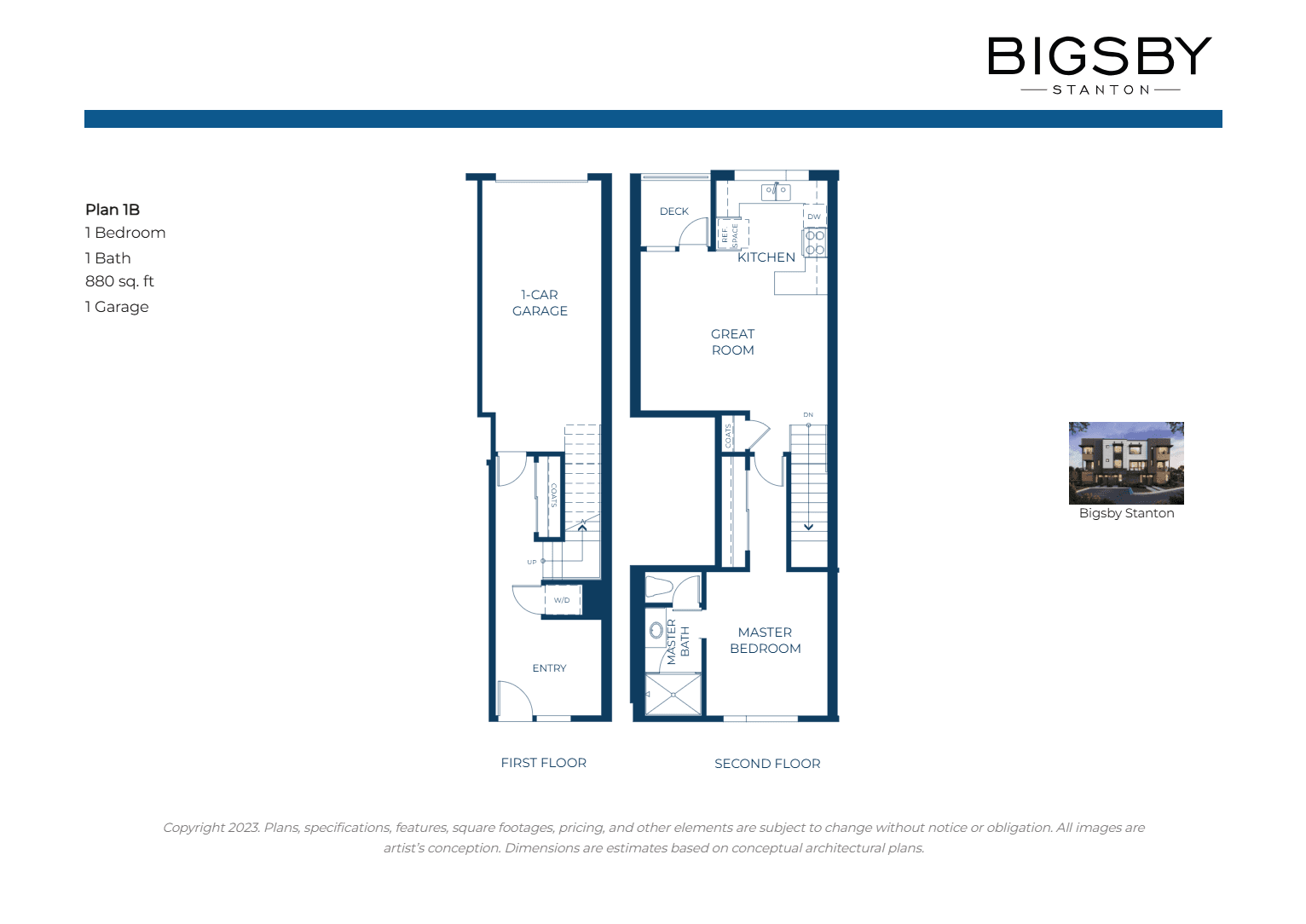 Plan 1B floor plan