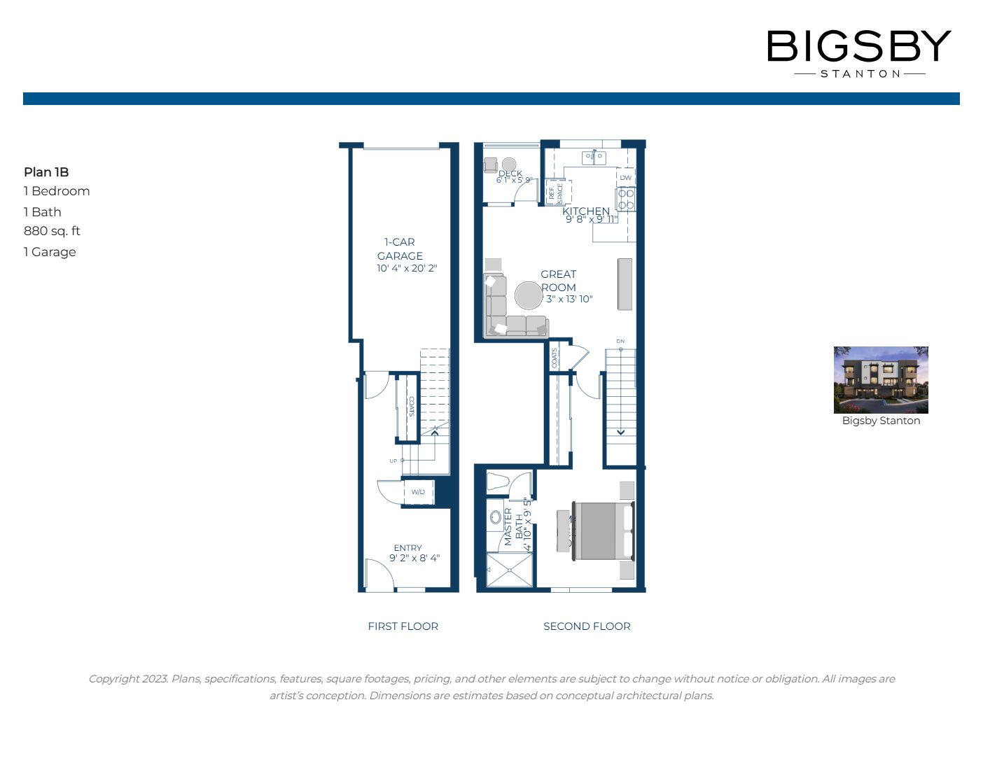 Plan 1B floor plan