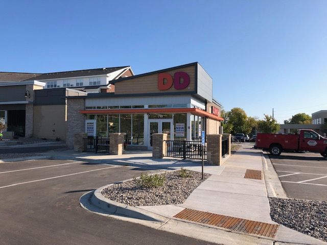 Enjoy a coffee and breakfast at Dunkin donuts!