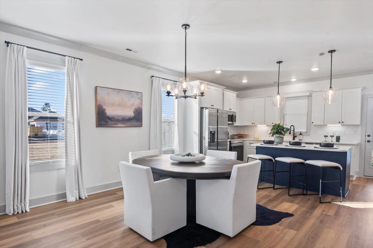 Dining with pic of windows for natural light