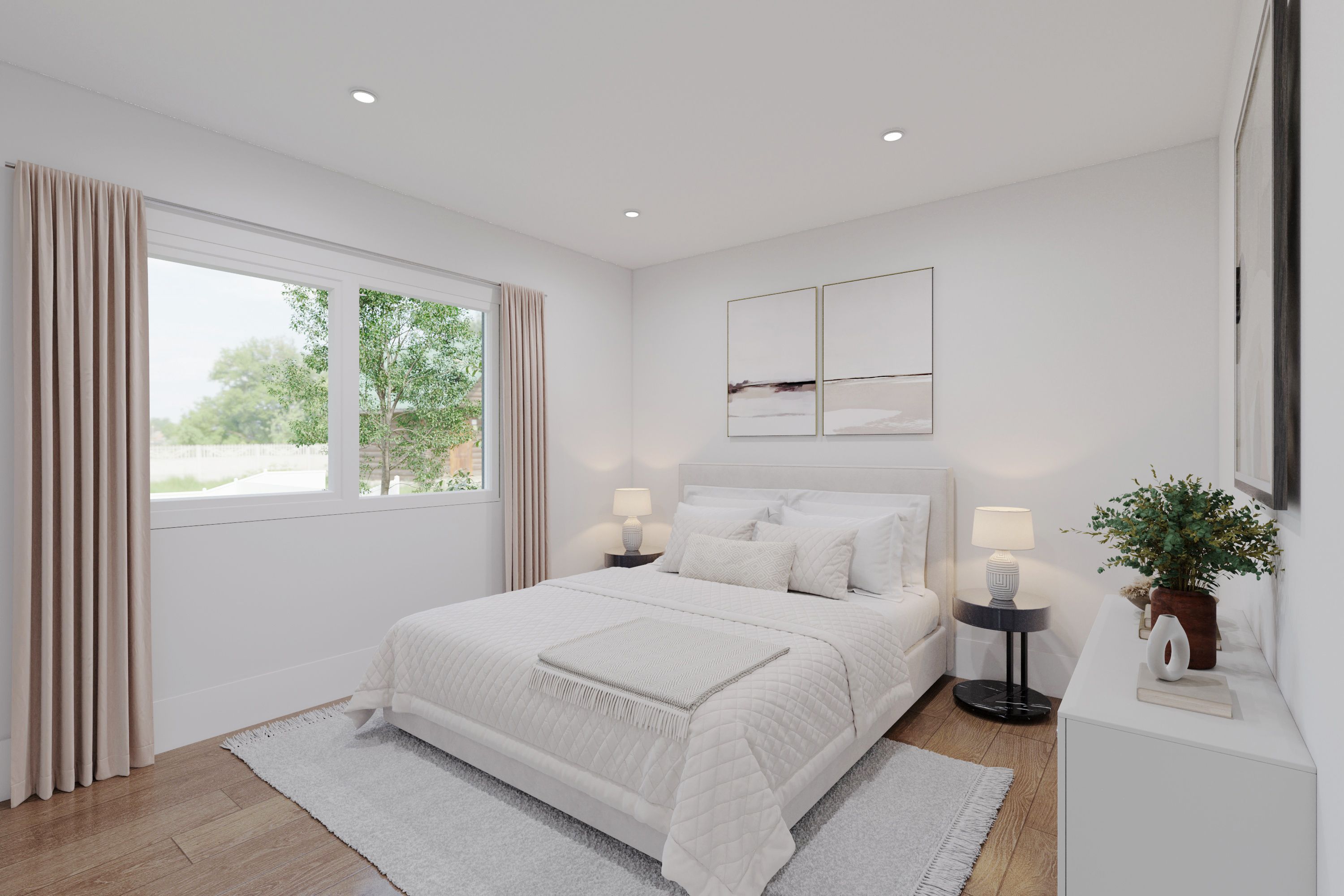 Versatile upstairs bedrooms.