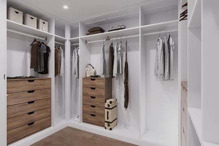 Organize in style with a roomy walk-in closet.