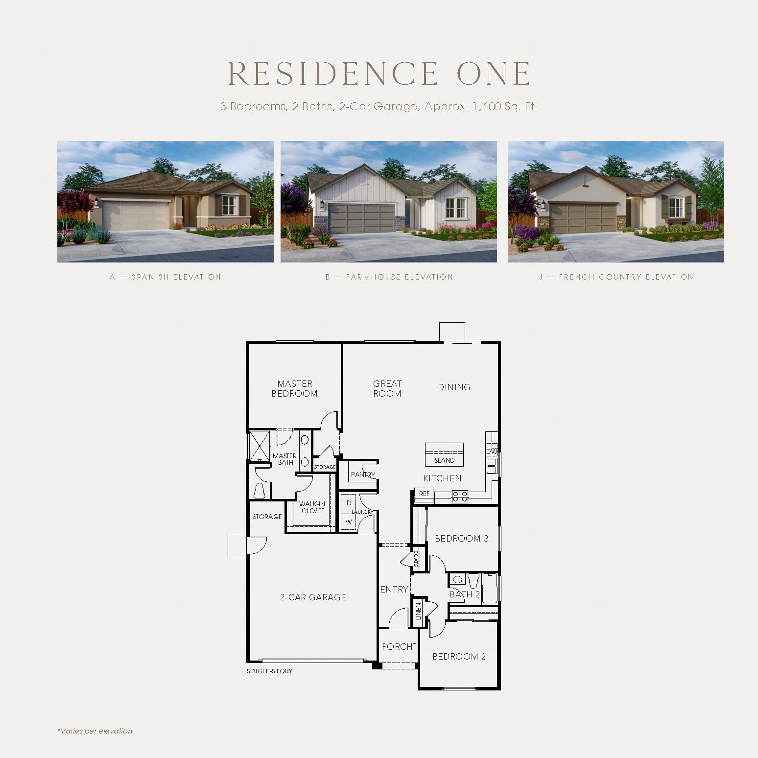 Residence One Floorplan