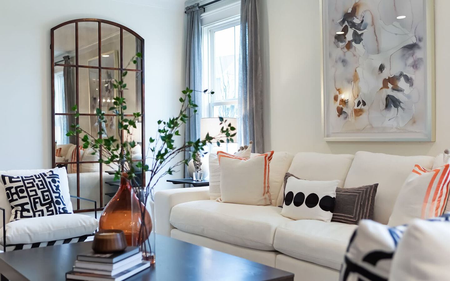 The family room in the Rockwell at Hiatt Pointe at Snowden Bridge.