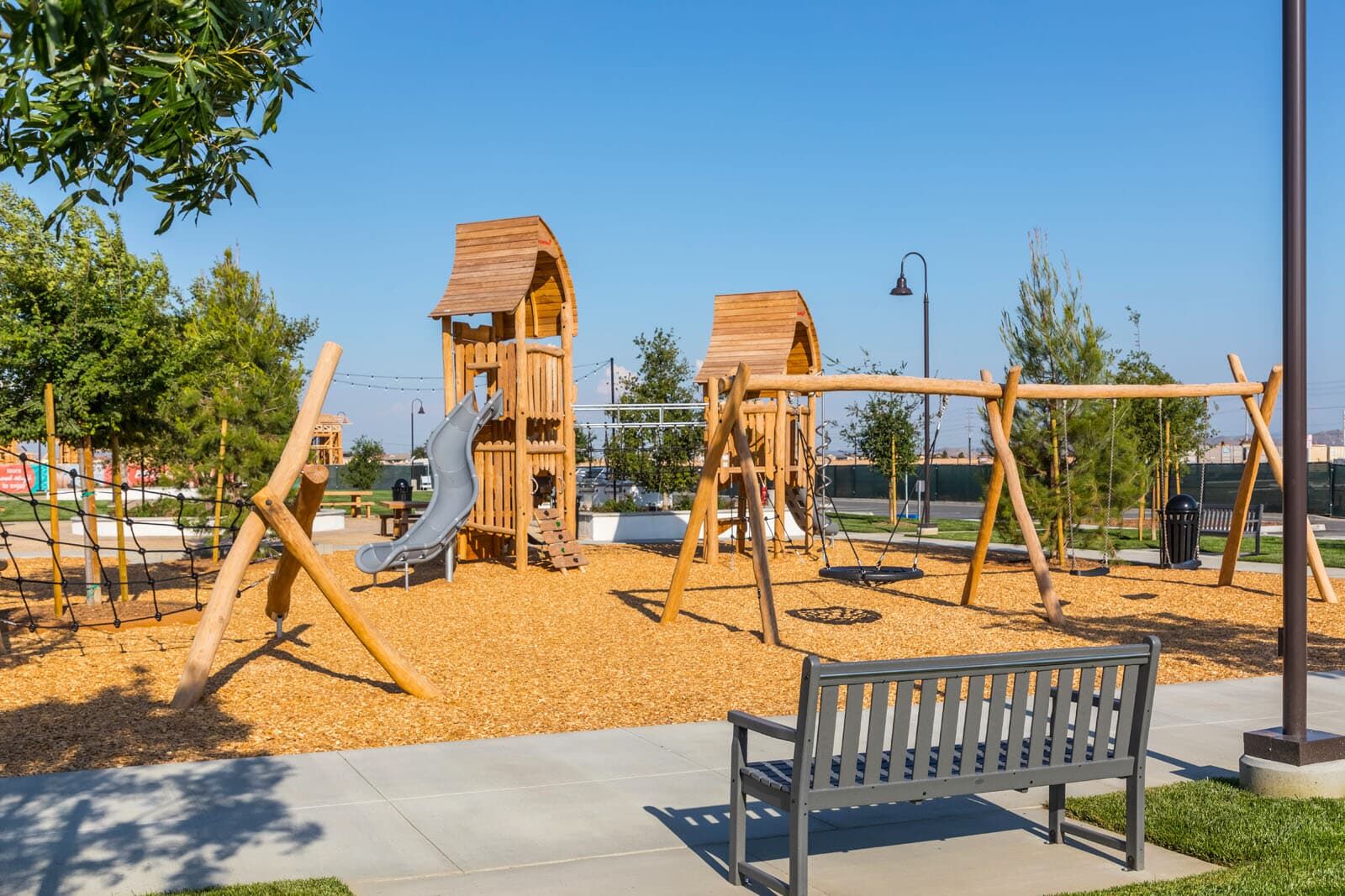 Super playground at Emerald Park within New Haven.