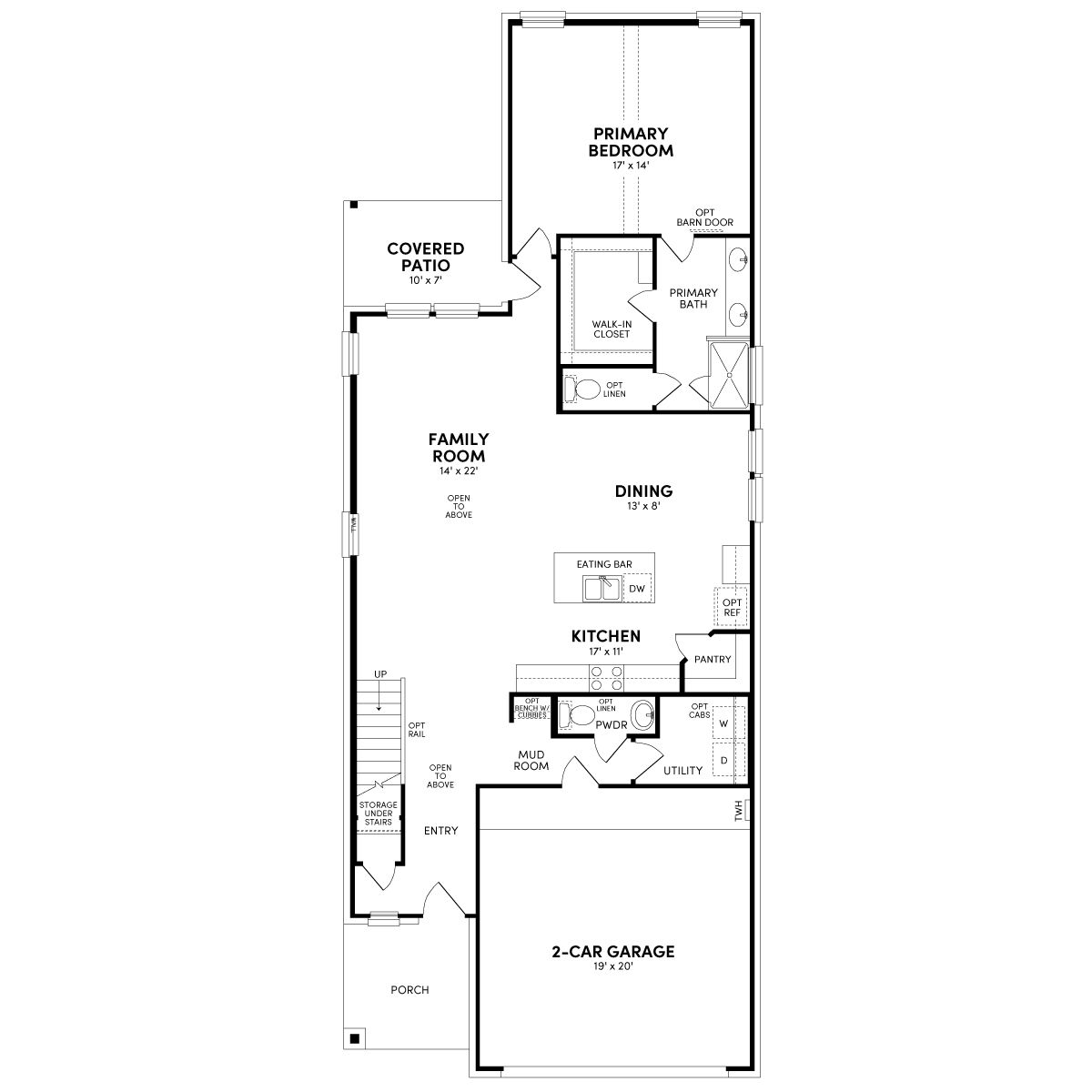 casa en 40' Traditional Homes at Midline por Brookfield Residential