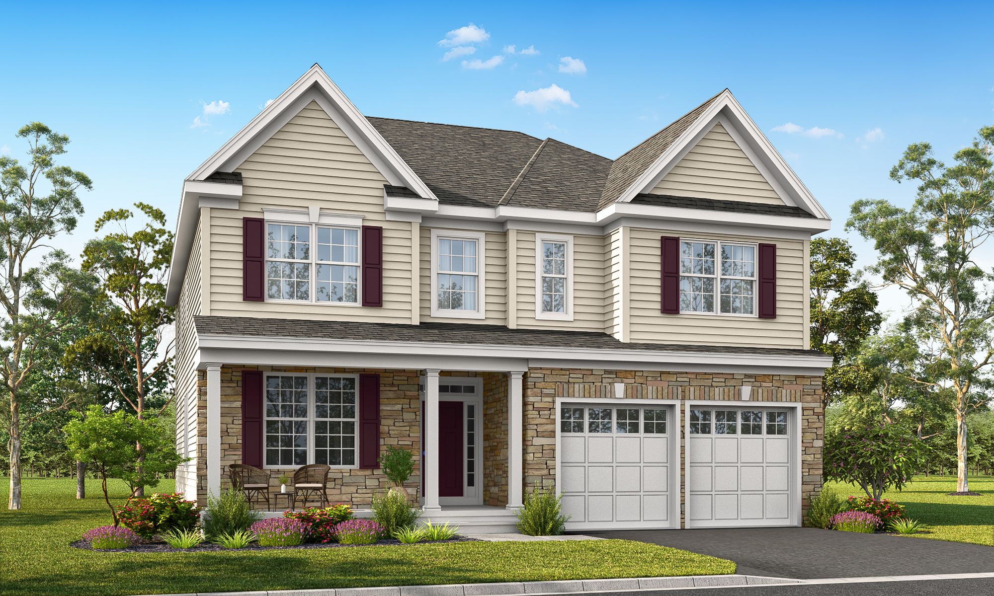 The Oakton - Lakeview at Cobblestone: Sicklerville, Pennsylvania - Paparone New Homes