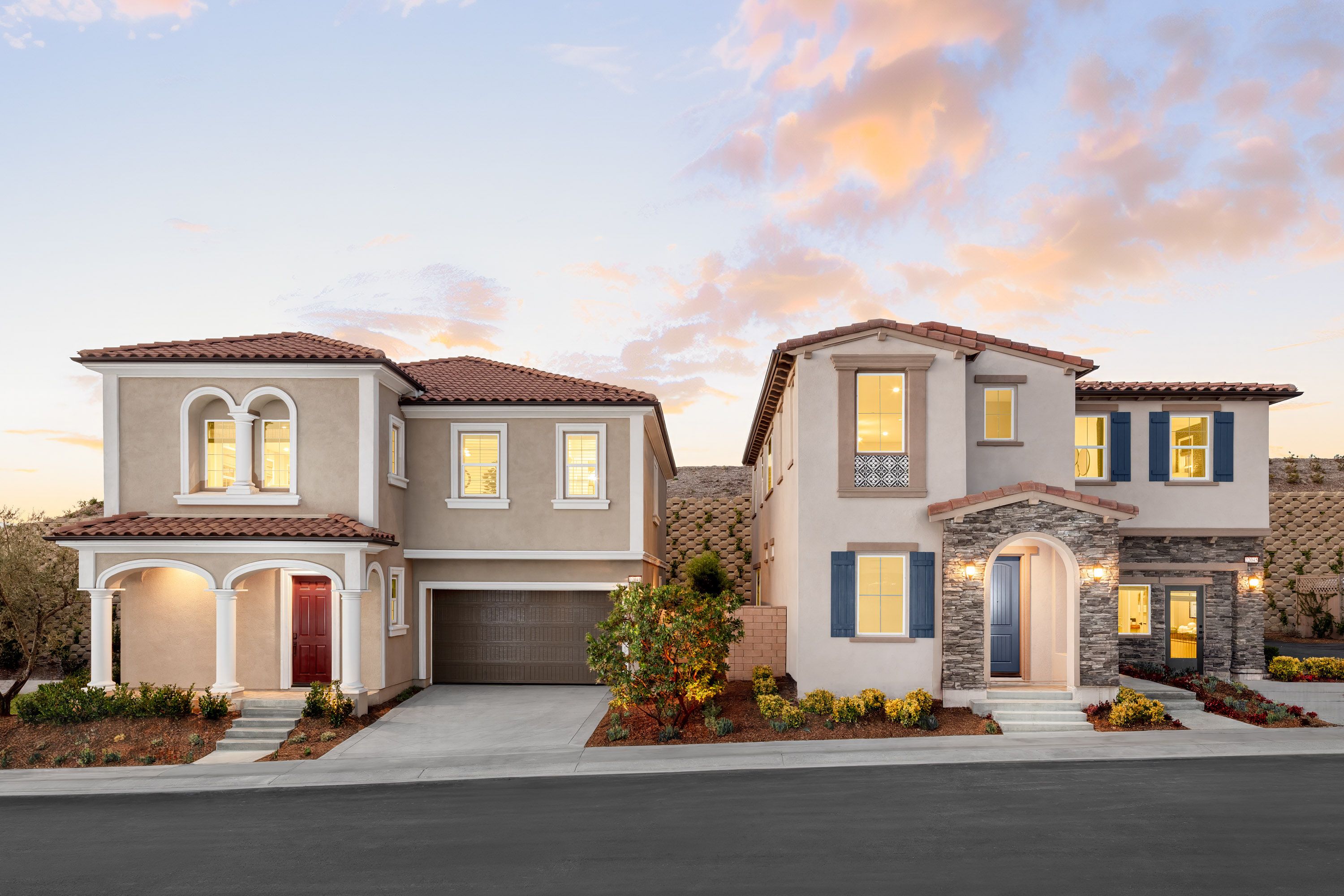 The Las Vistas collection offers an impressive selection of two-story single-family homes within a gated community, combining spacious design with elevated comfort. Ranging from approximately 2,325 to 2,618 square feet, these homes feature 4 bedrooms and 