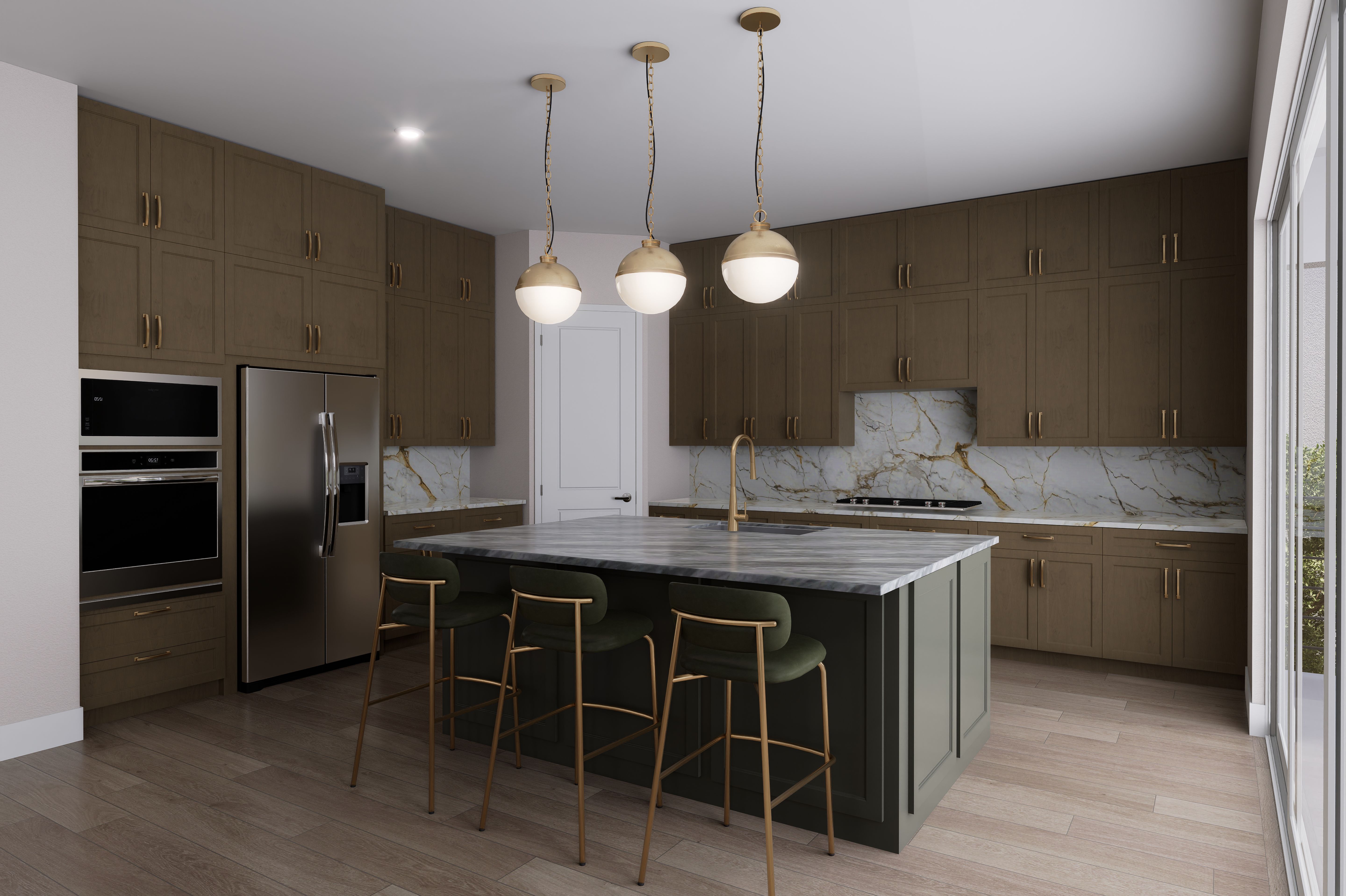 Kitchen with Outdoor Patio