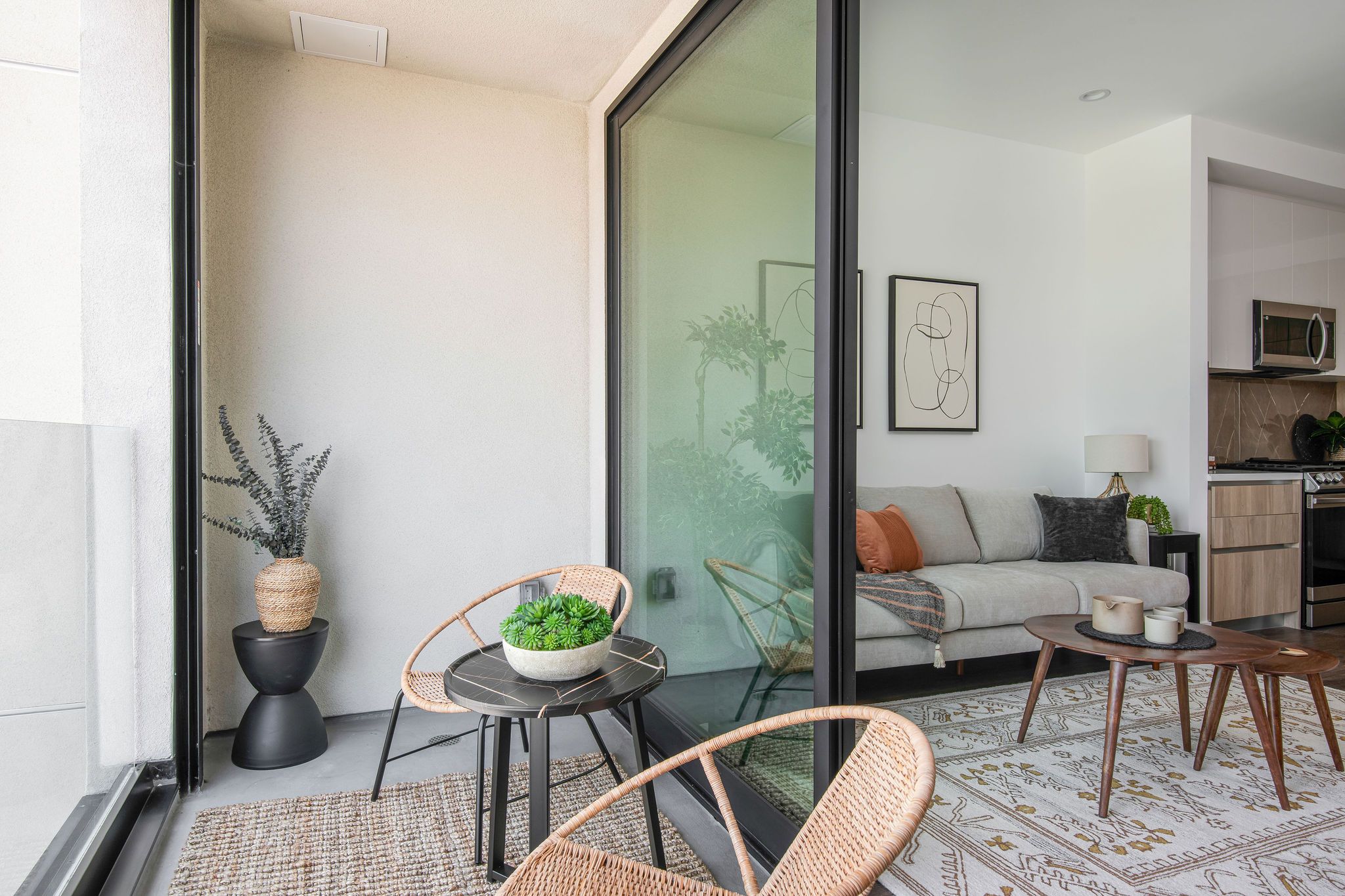 Private Covered Balcony 
