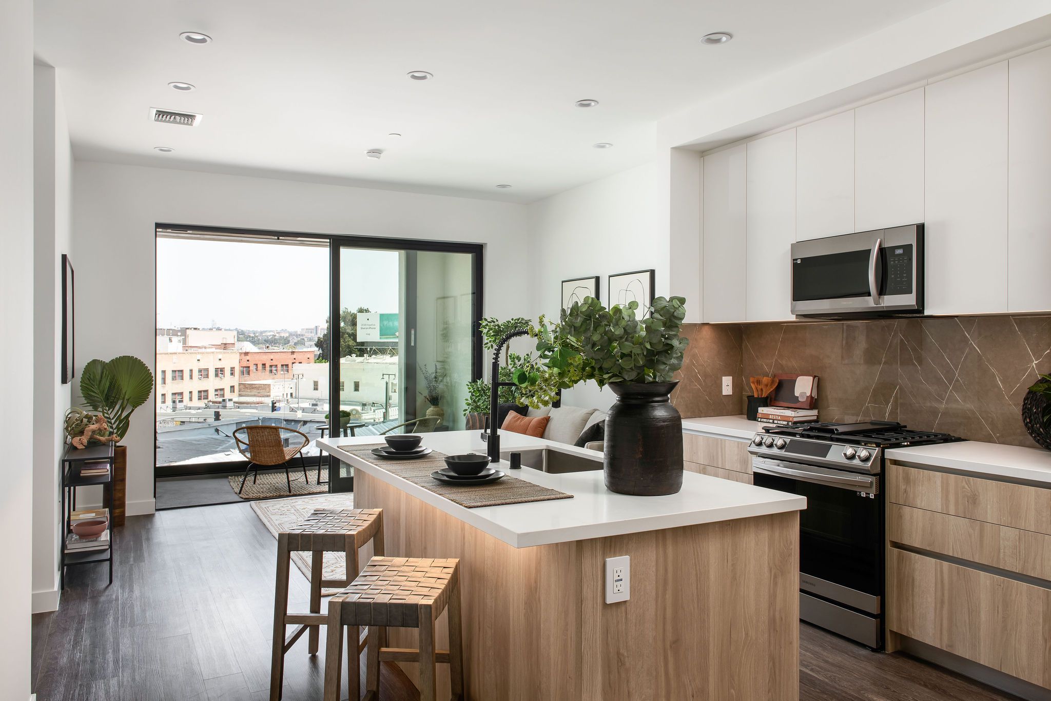 Living Room and Kitchen