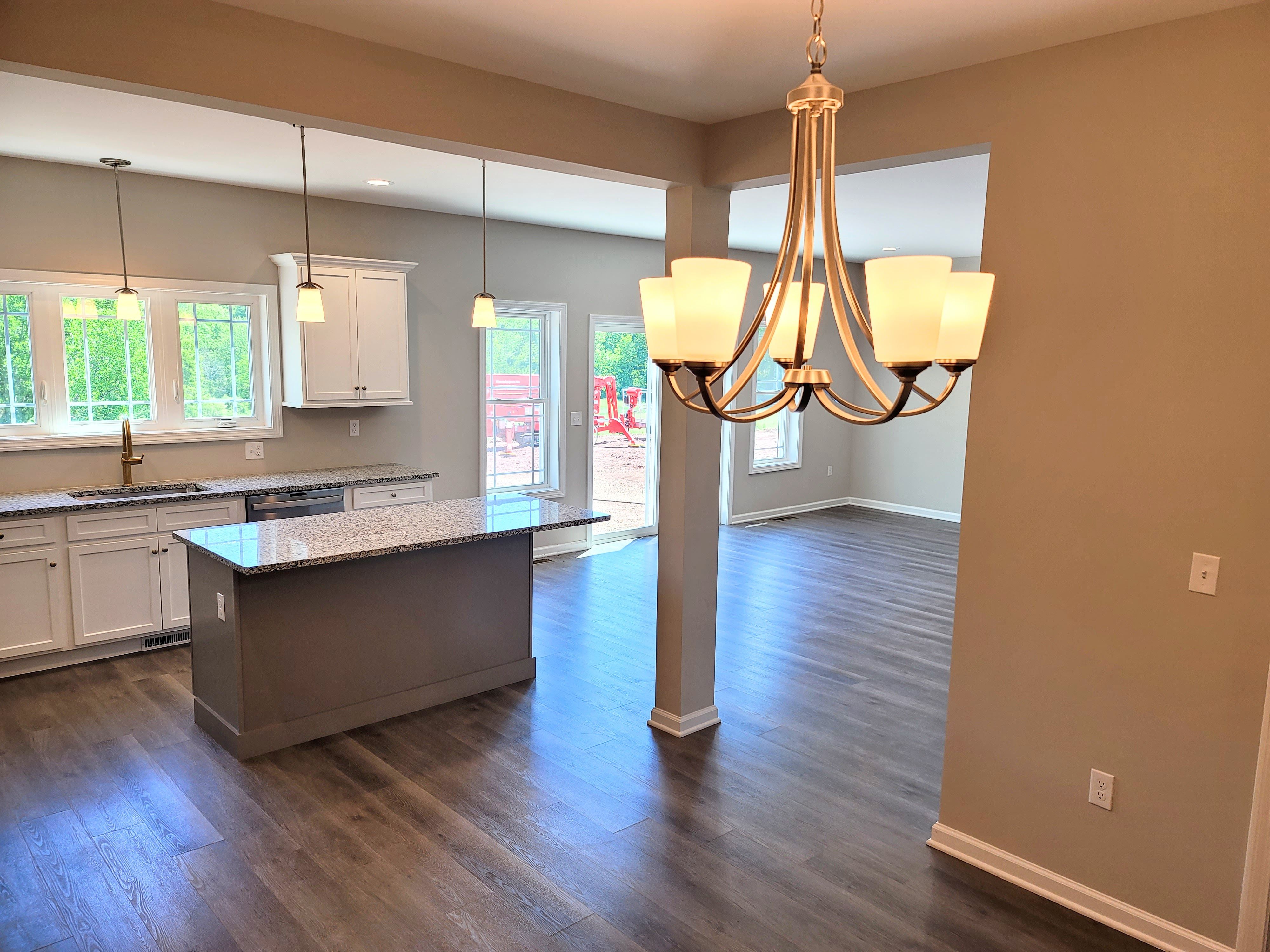 View from dining room looking out to kitchen