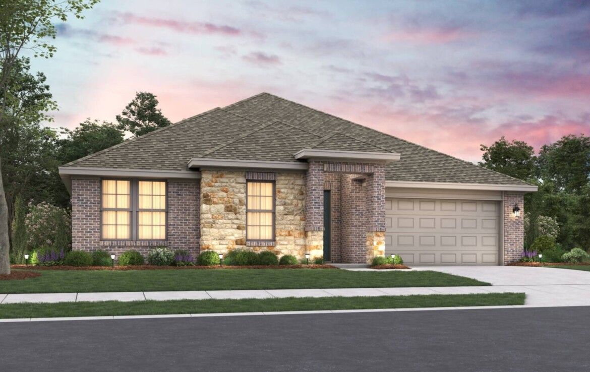 Brixton DEF Plan at Tinsley Meadows in Van Alstyne, TX by Cambridge Homes