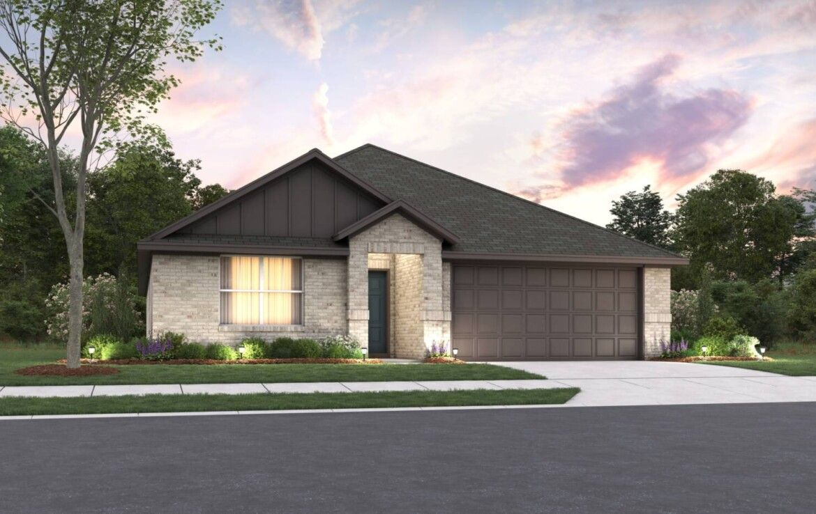 Grier DEF Plan at Rolling Ridge in Van Alstyne, TX by Cambridge Homes