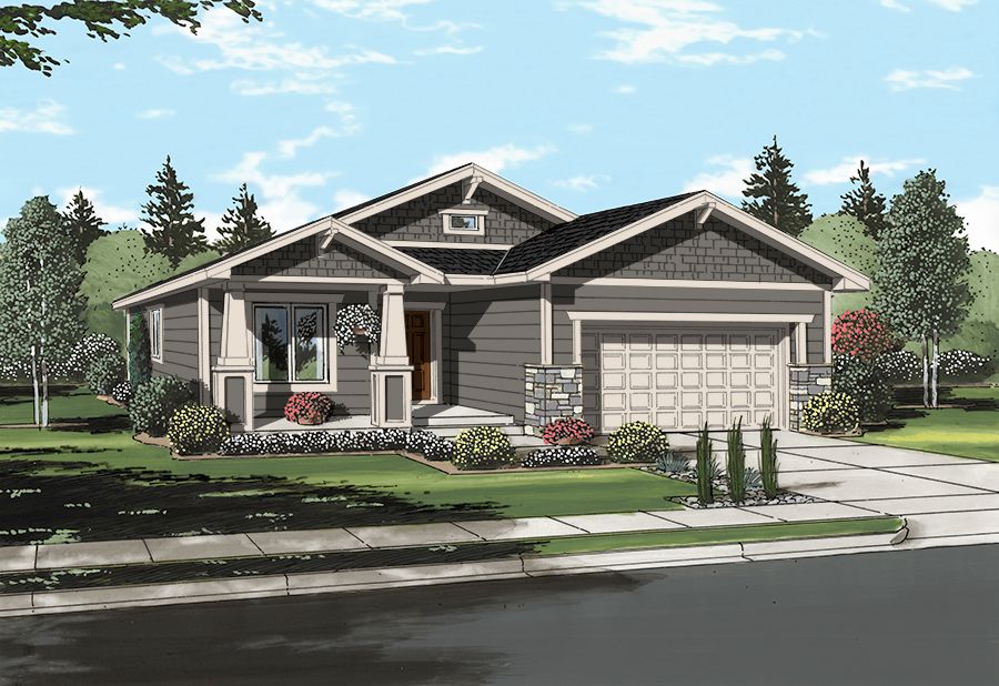 Kipling 1588 Plan at Meridian Ranch in Peyton, CO by Campbell Homes