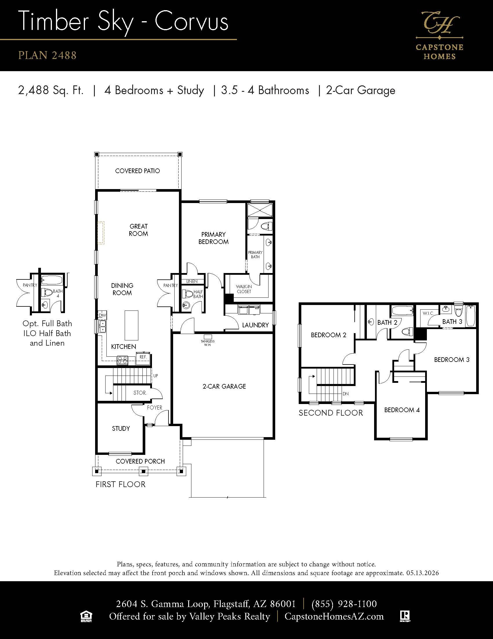 Timber Sky - Corvus por Capstone Homes en Flagstaff Arizona