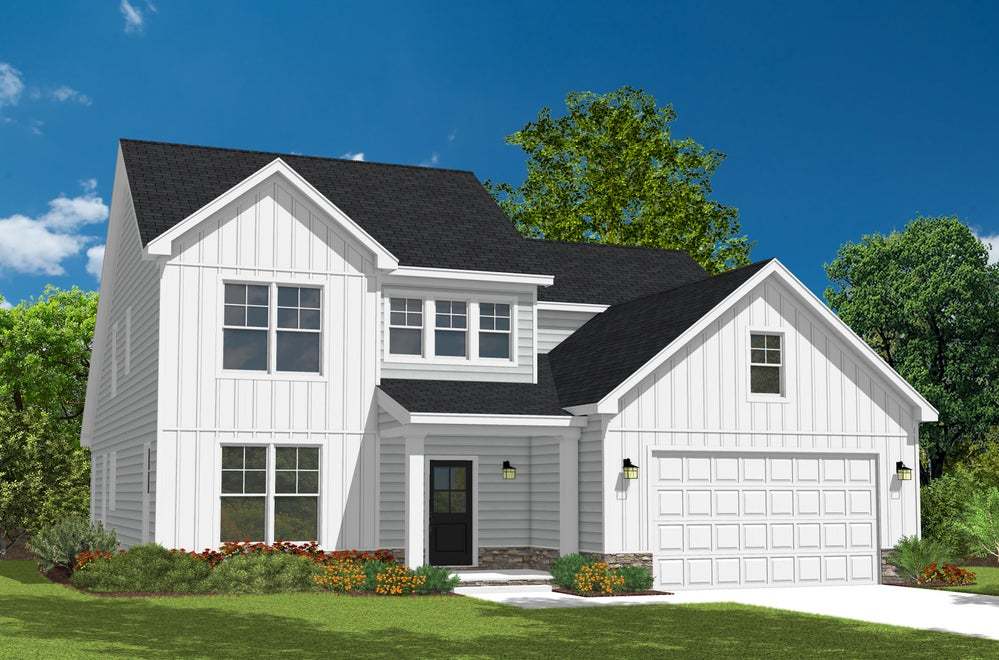 Roanoke Plan at Brant Station in Garner NC by Caruso Homes