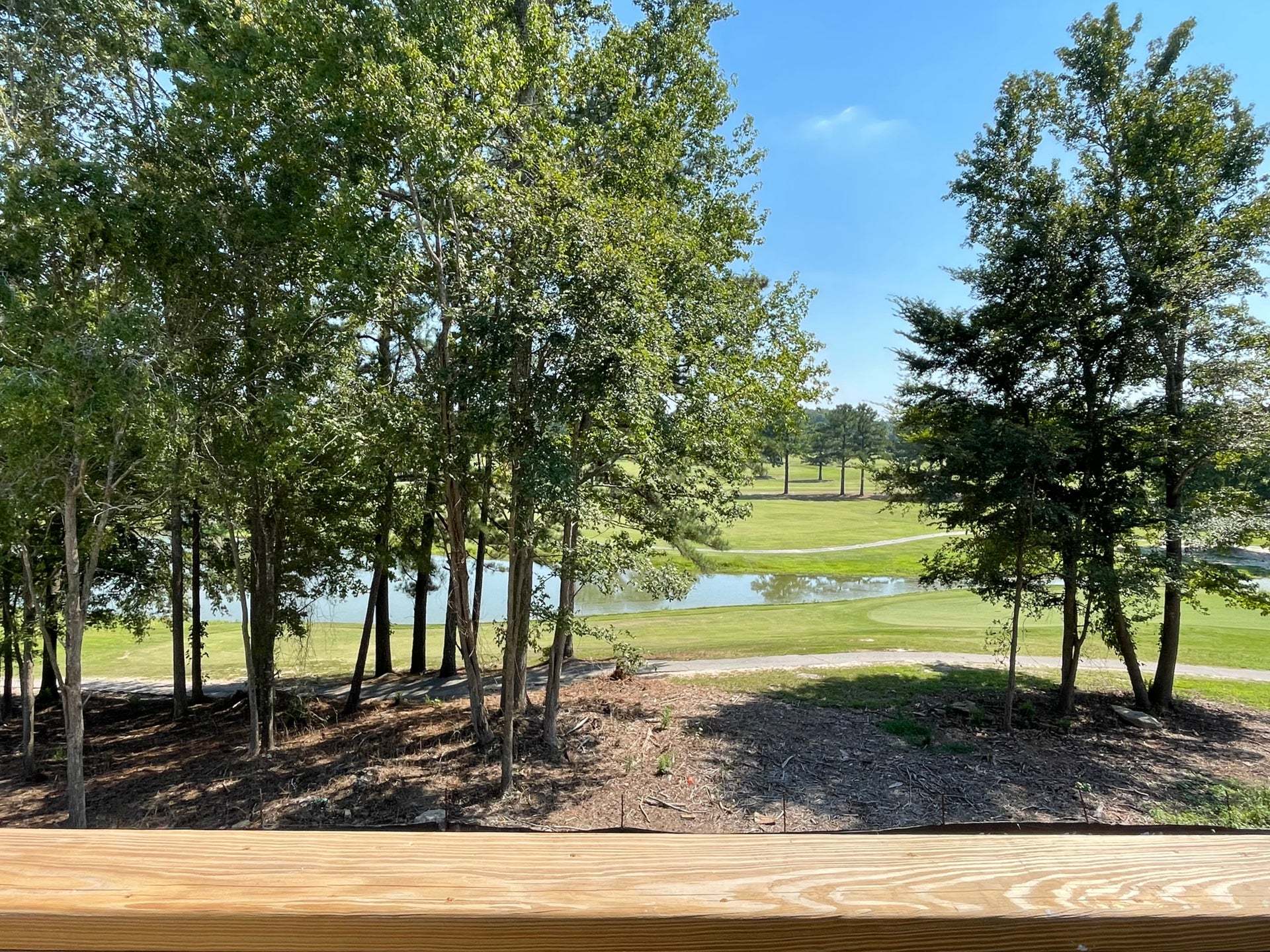 View of Wendell Country Club from Deck