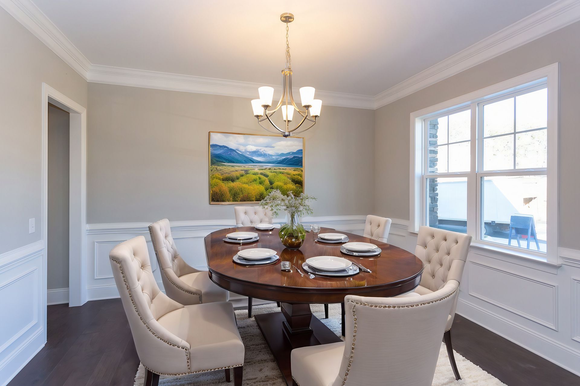Pinehurst II Dining Room - Virtually Staged
