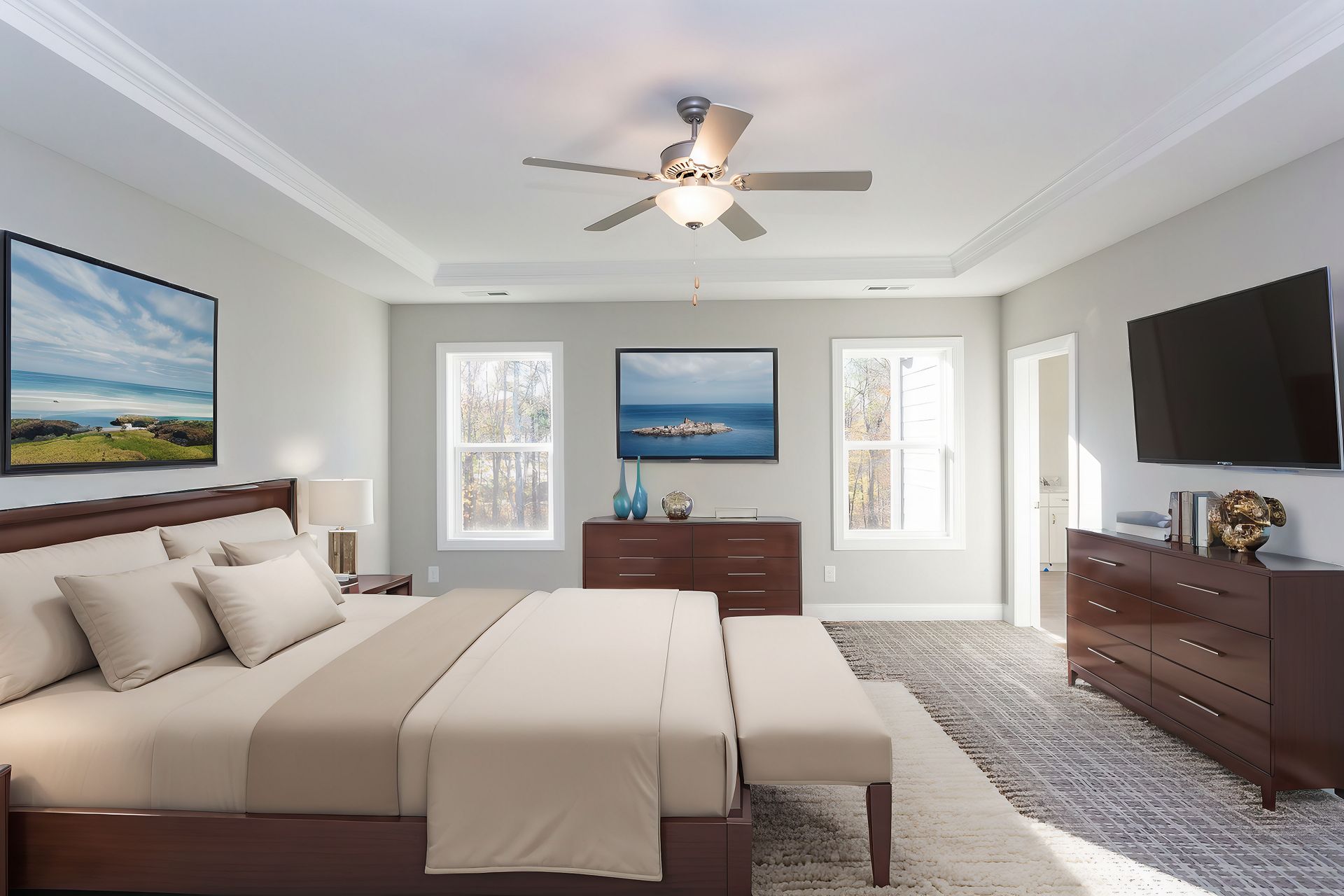 Pinehurst II Primary Bedroom - Virtually Staged