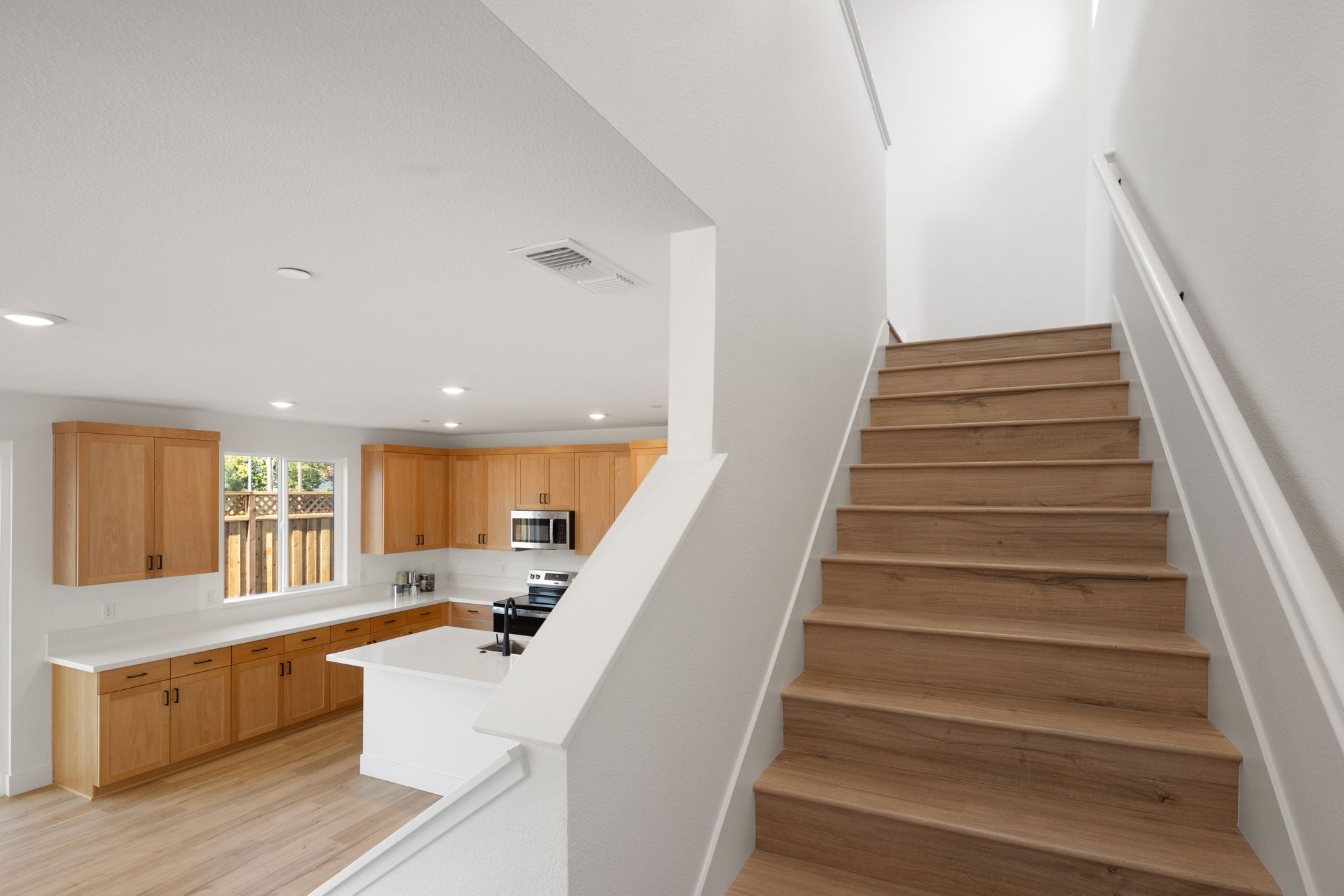 Stairway & Kitchen