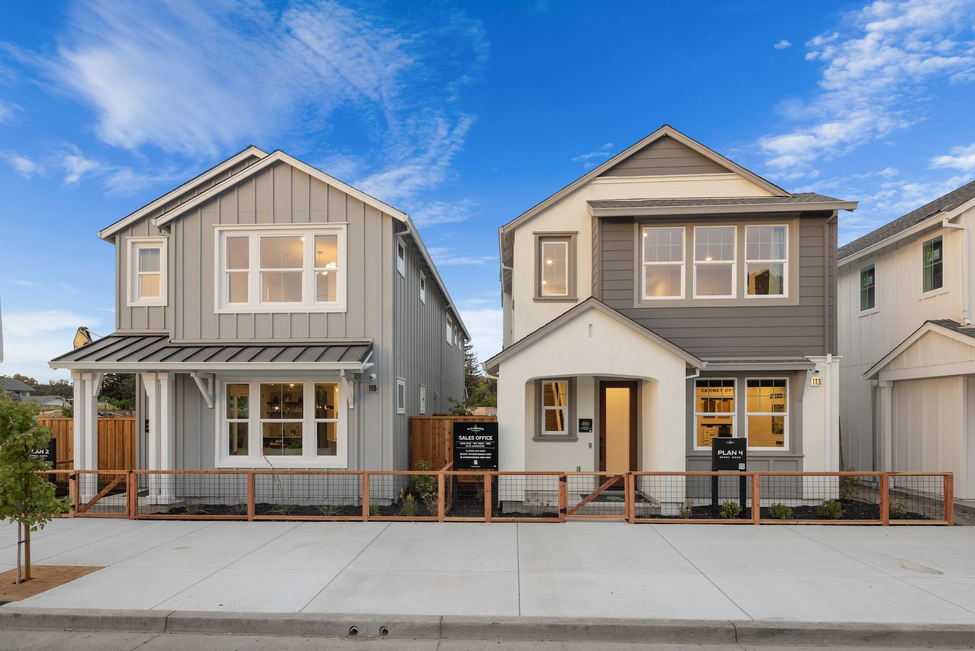 Old Redwood Village Model Homes