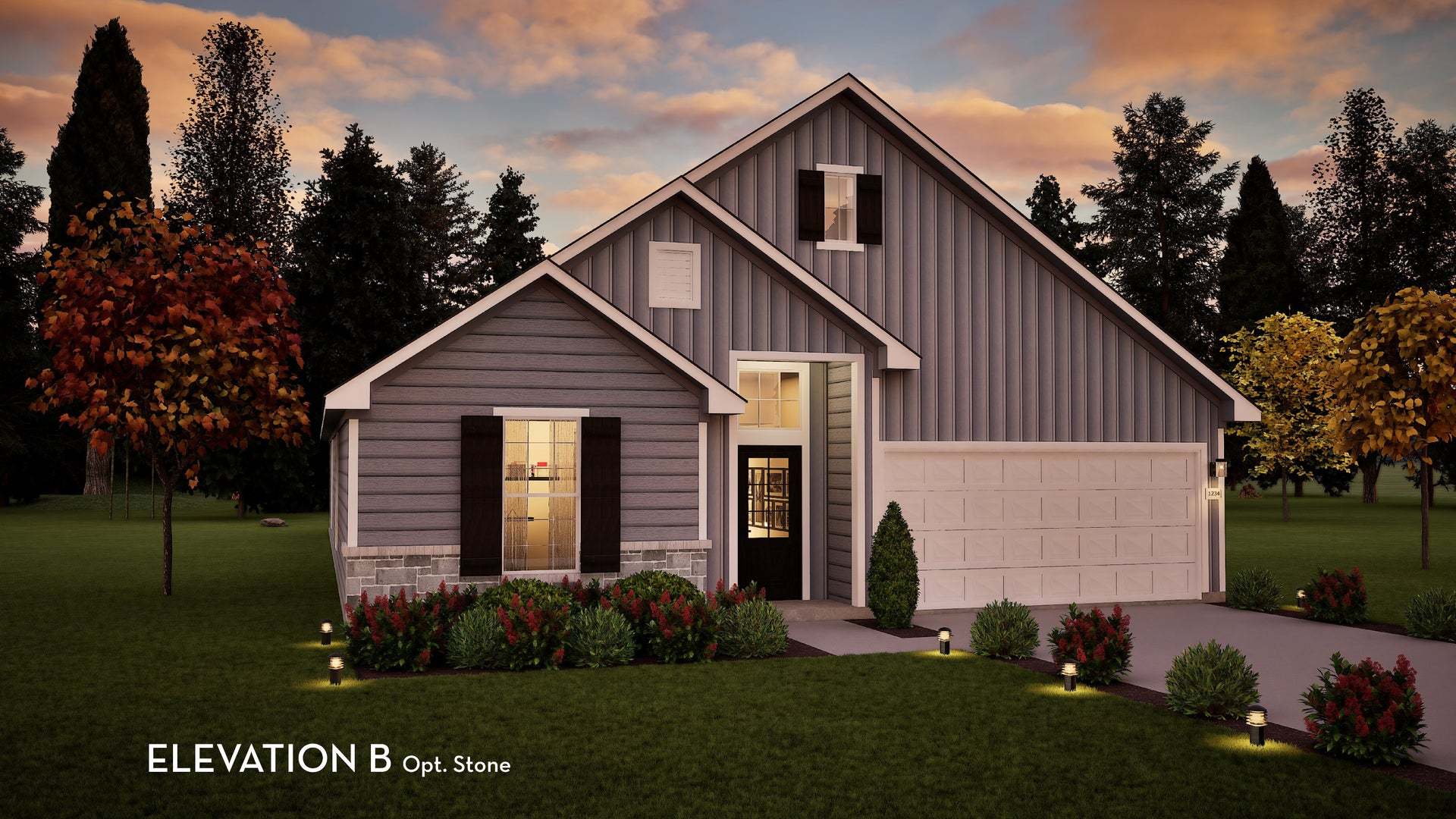 TN - Glenwood Elevation B Stone