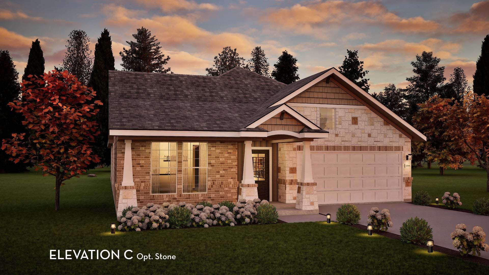 TN - Glenwood Elevation C Stone