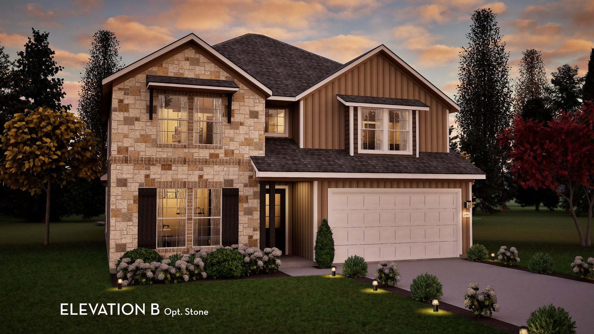 TN - Southfork Elevation B Stone