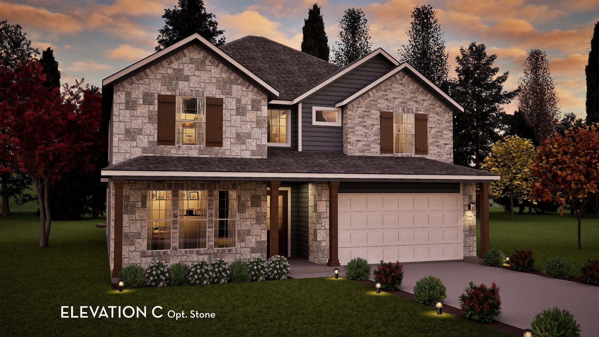TN - Southfork Elevation C Stone