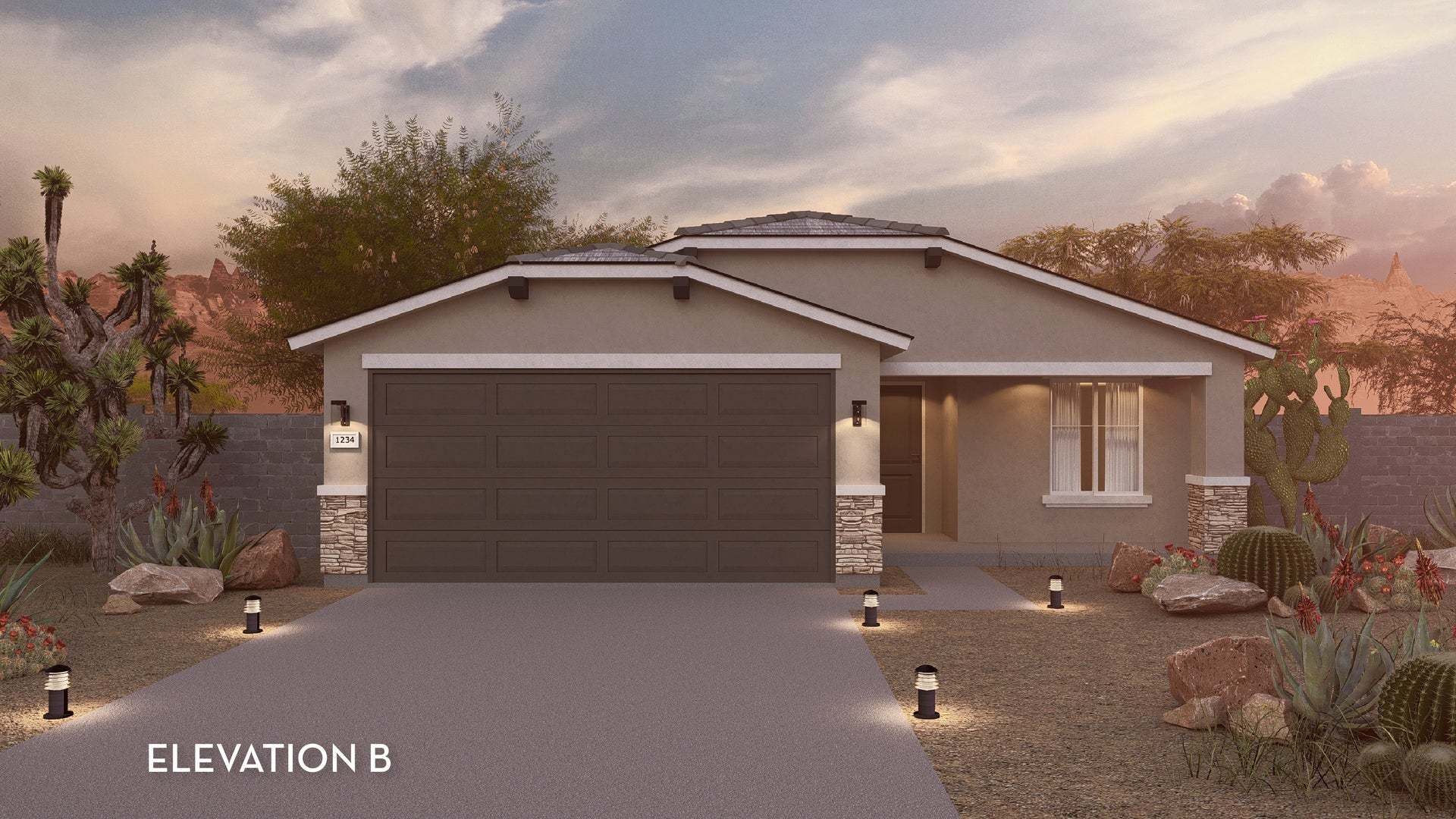 Rancho Santa Rosa • Aztec Elevation B