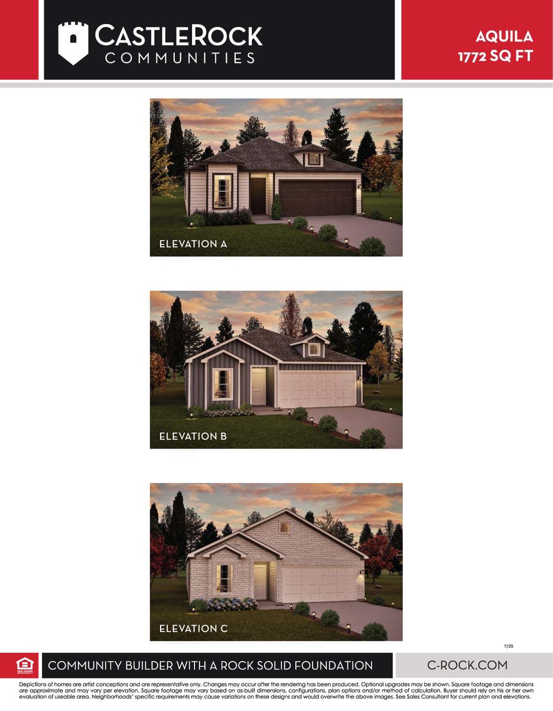 Aquila TN Elevation Options
