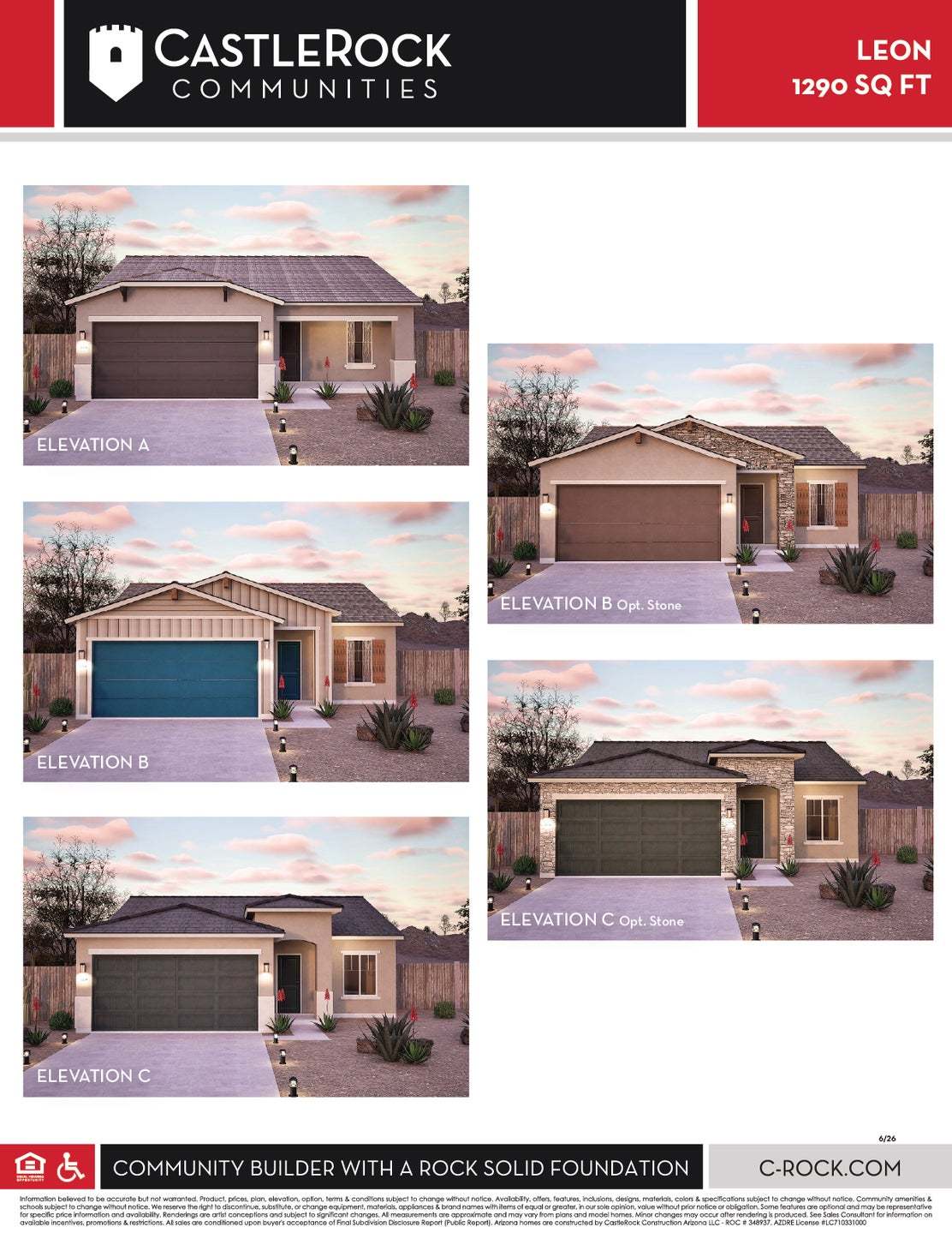 Leon Elevations (Hayden Estates)